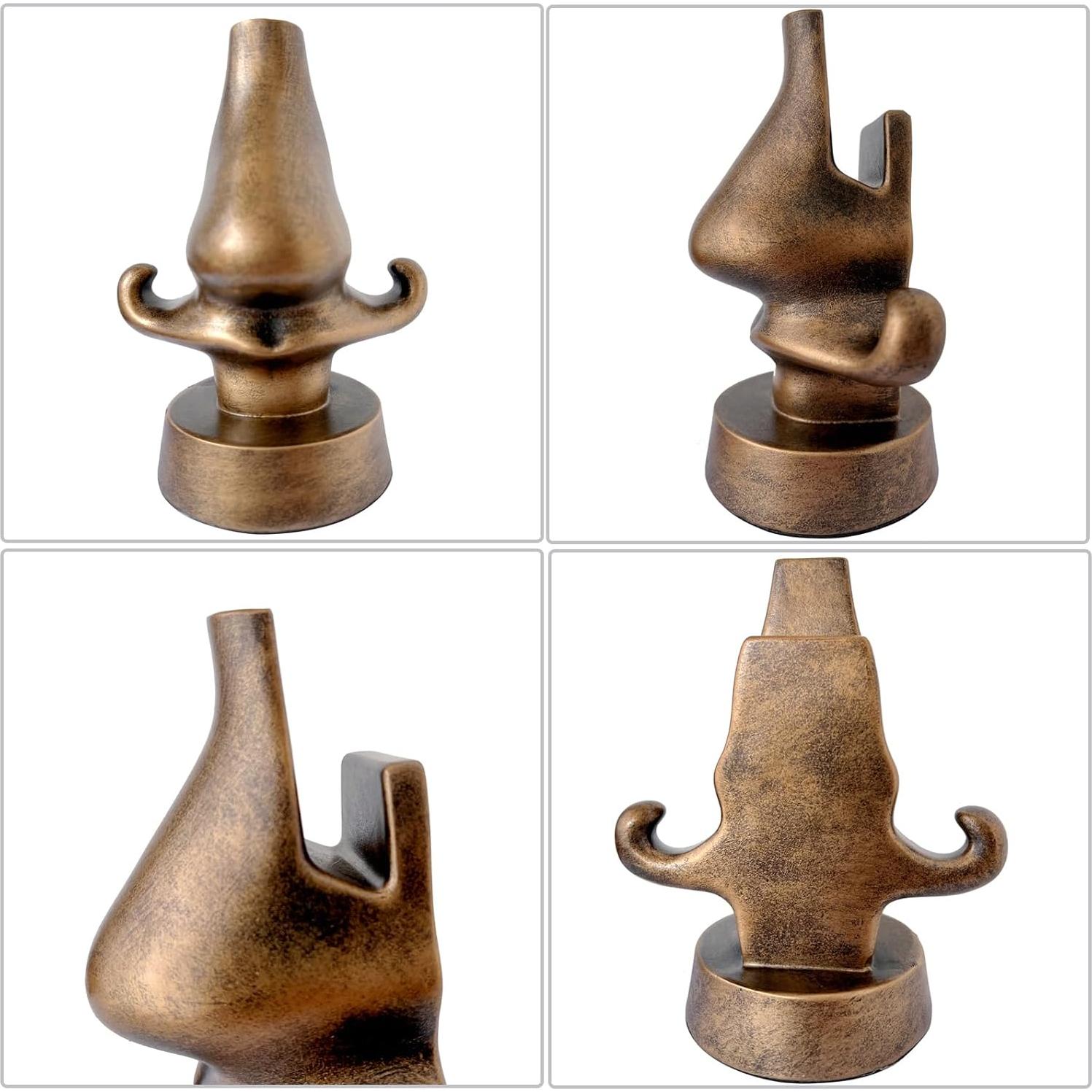 Soporte para Gafas - Nariz de Resina 10x7x13 cm