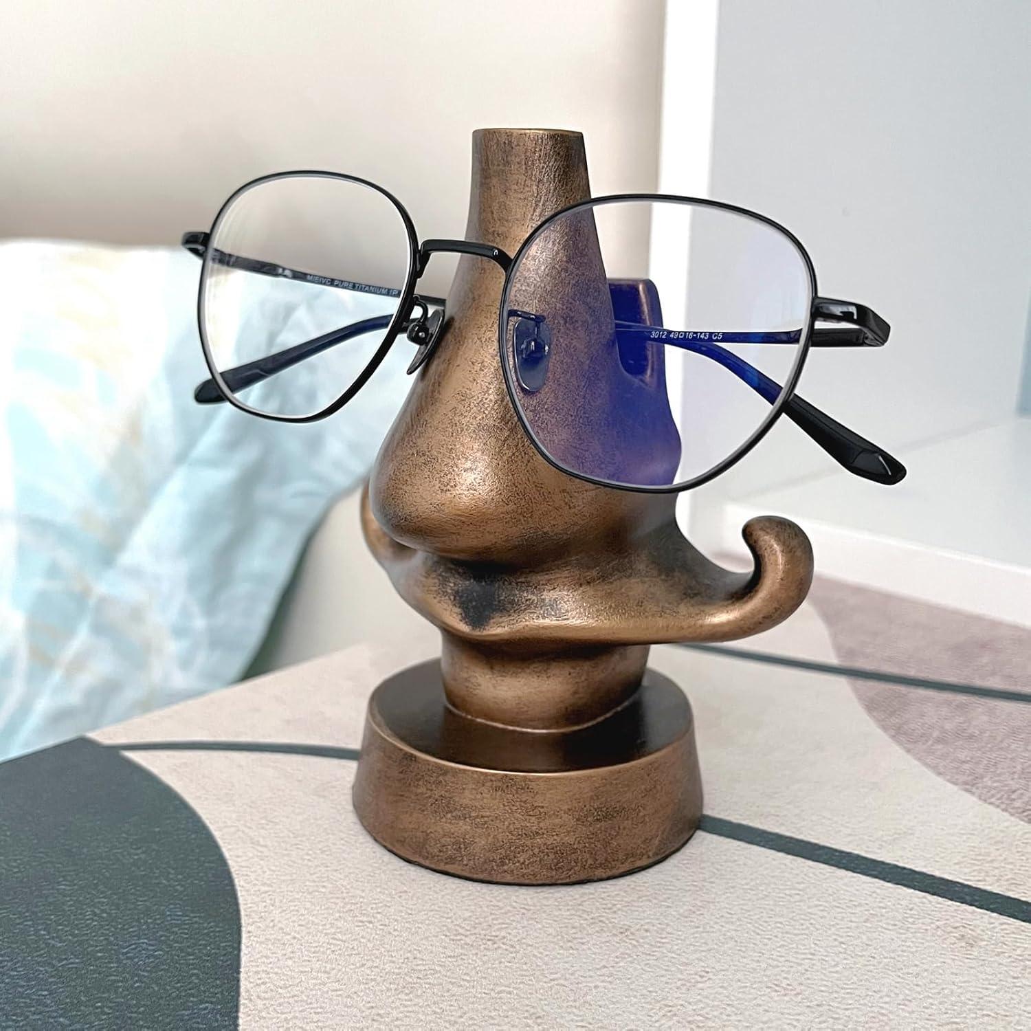 Soporte para Gafas - Nariz de Resina 10x7x13 cm