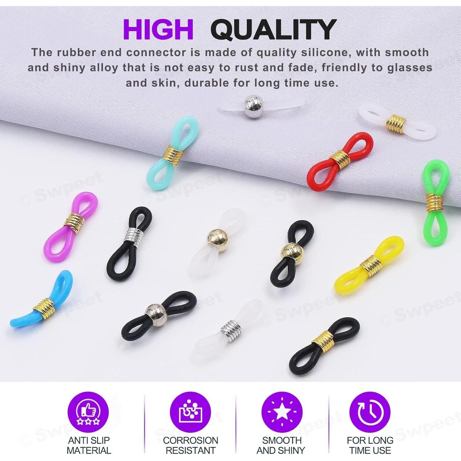 Kit 330Pcs Extremos de Cadena de Gafas Swpeet Ajustables