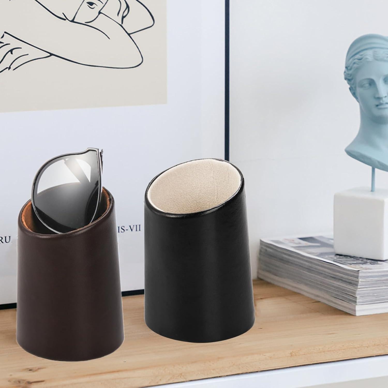 Soporte para Gafas ZOOFOX Pack de 4 Cuero PU Estilo Moderno