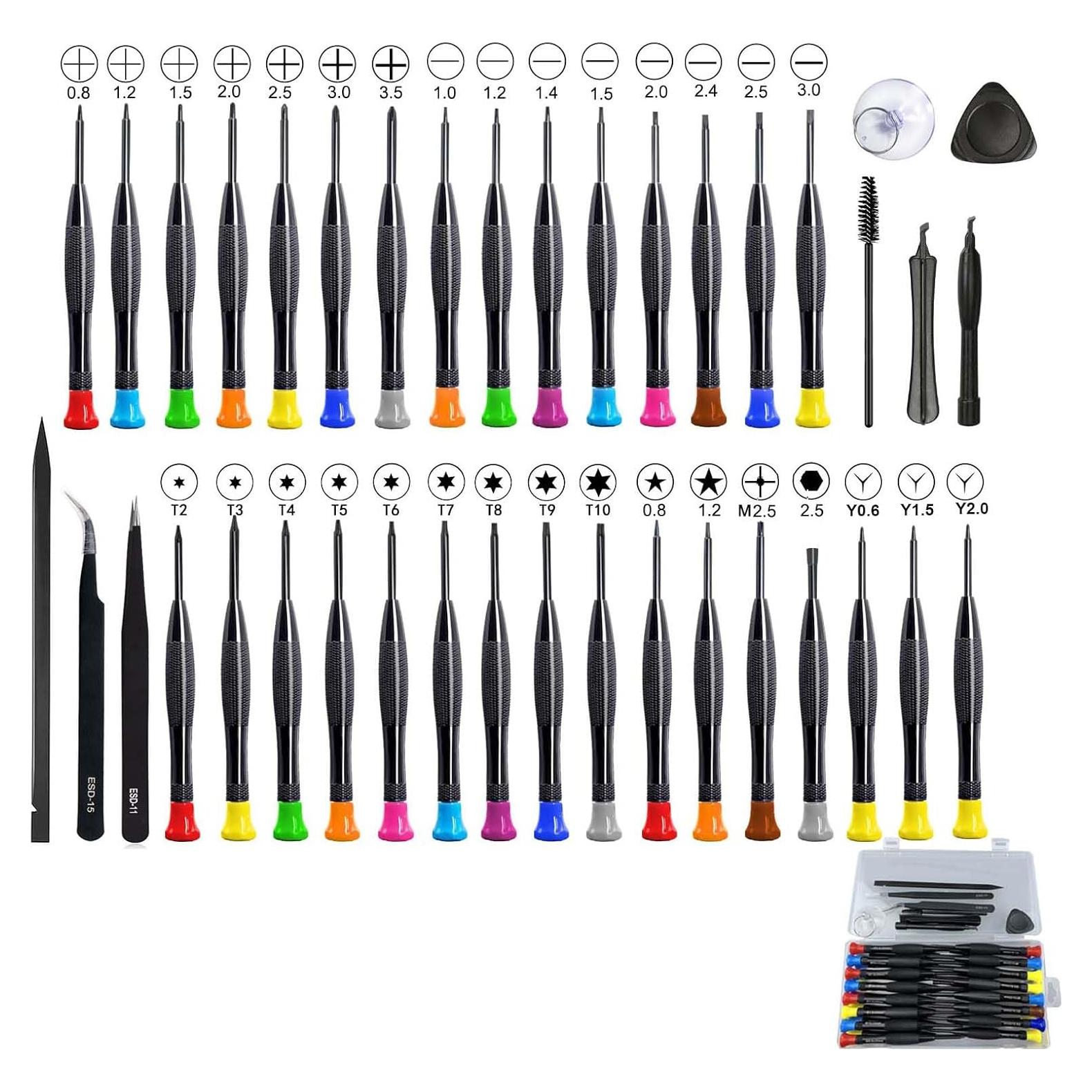 Juego de destornilladores 39 piezas UYXINONE para iPhone y iPad