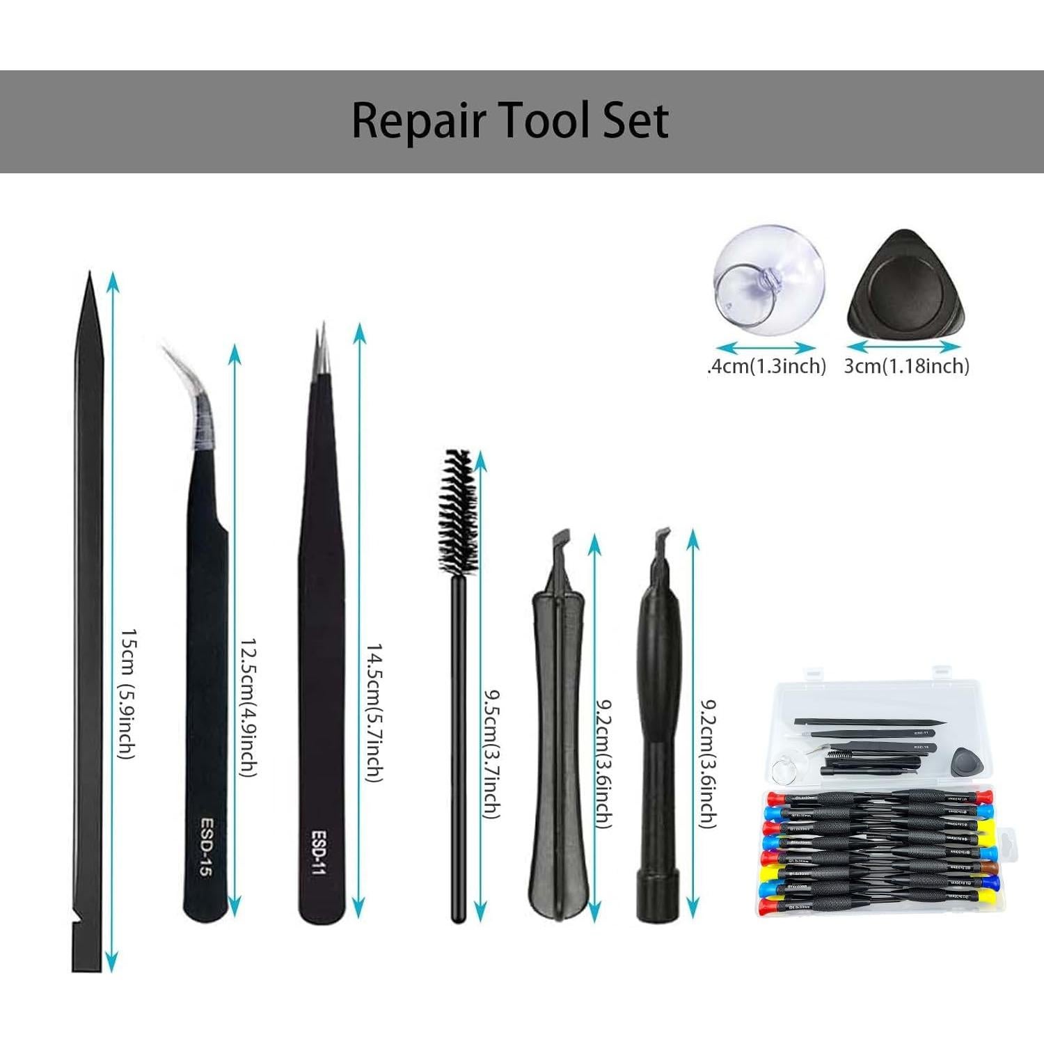 Juego de destornilladores 39 piezas UYXINONE para iPhone y iPad