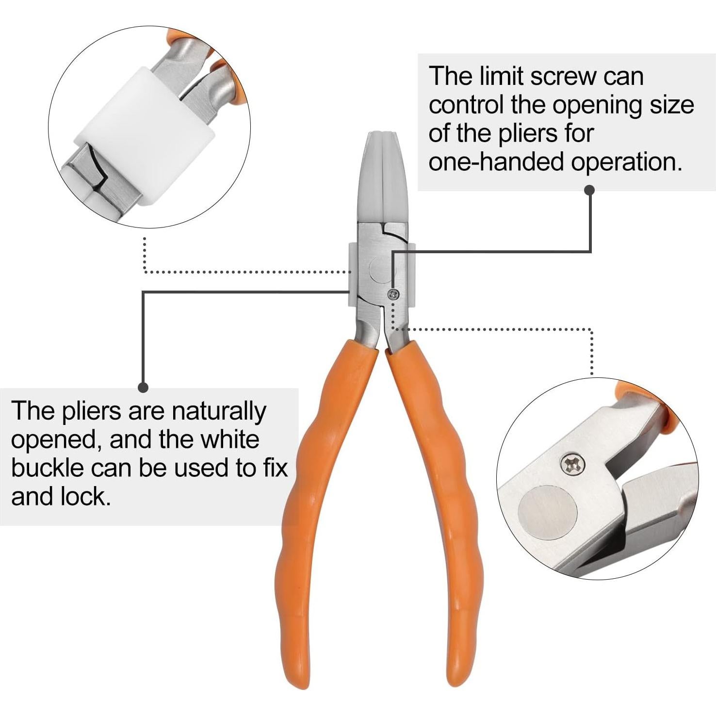 Alicates Planos LEONTOOL 15.24 cm Acero Inoxidable Ergonómico