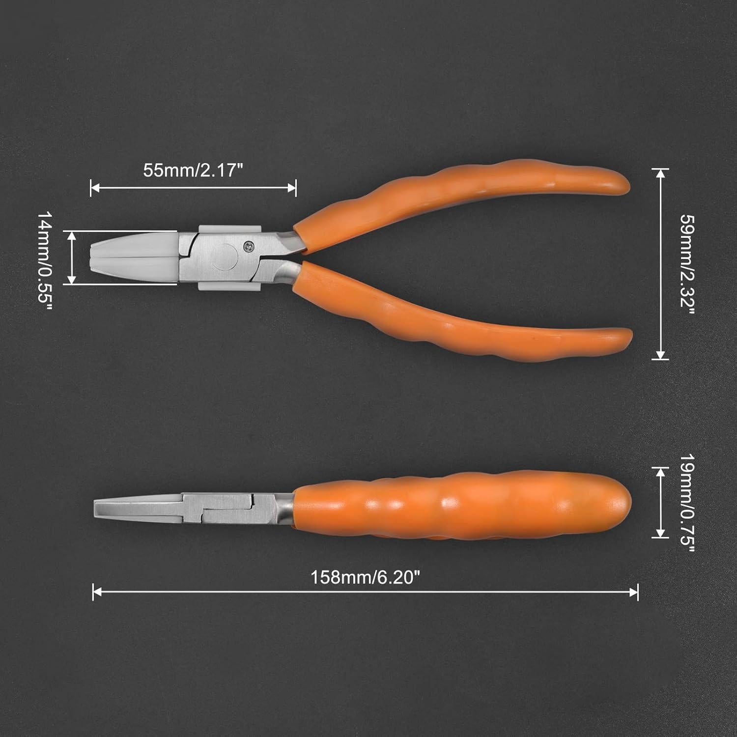 Alicates Planos LEONTOOL 15.24 cm Acero Inoxidable Ergonómico
