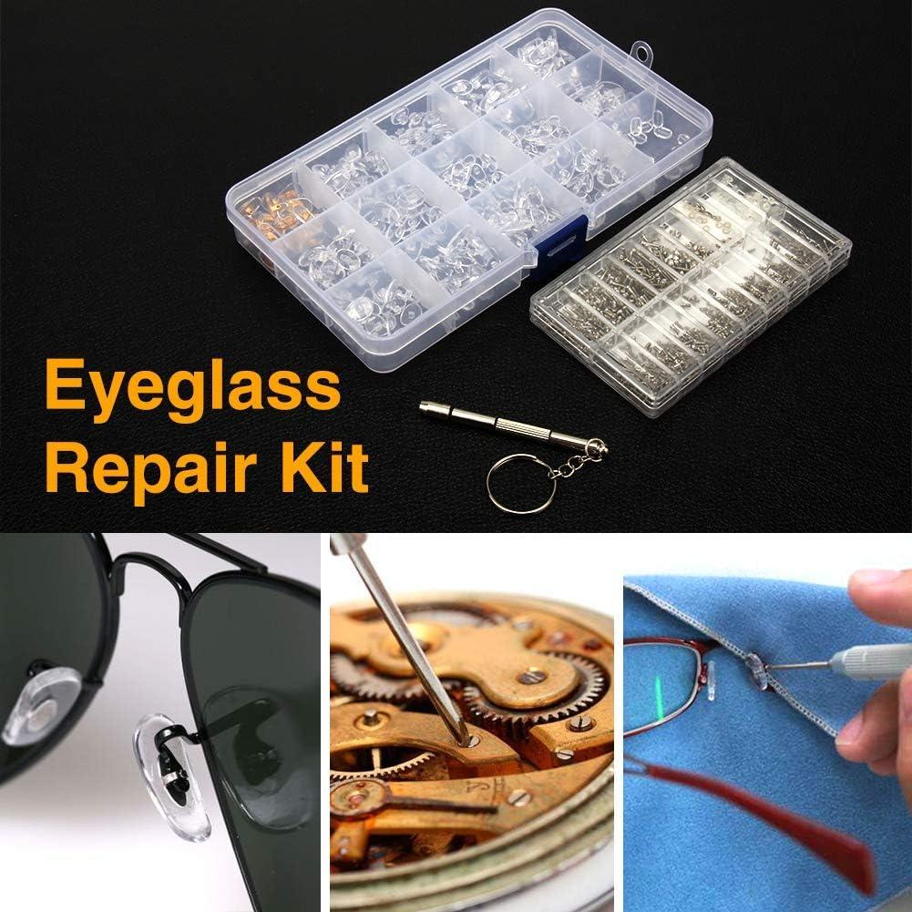 Kit de Reparación de Gafas Ofone con 1000 Piezas y Destornillador