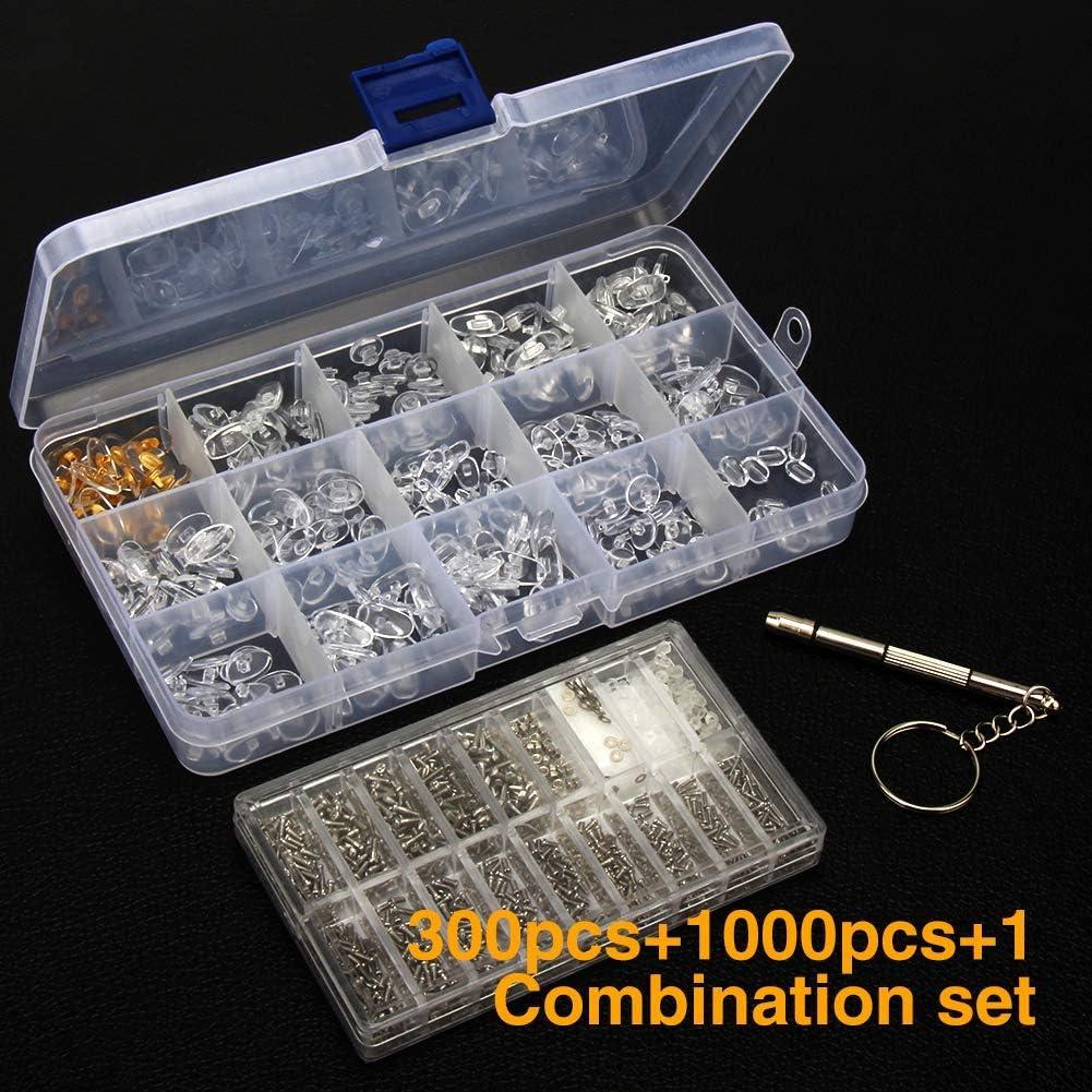 Kit de Reparación de Gafas Ofone con 1000 Piezas y Destornillador