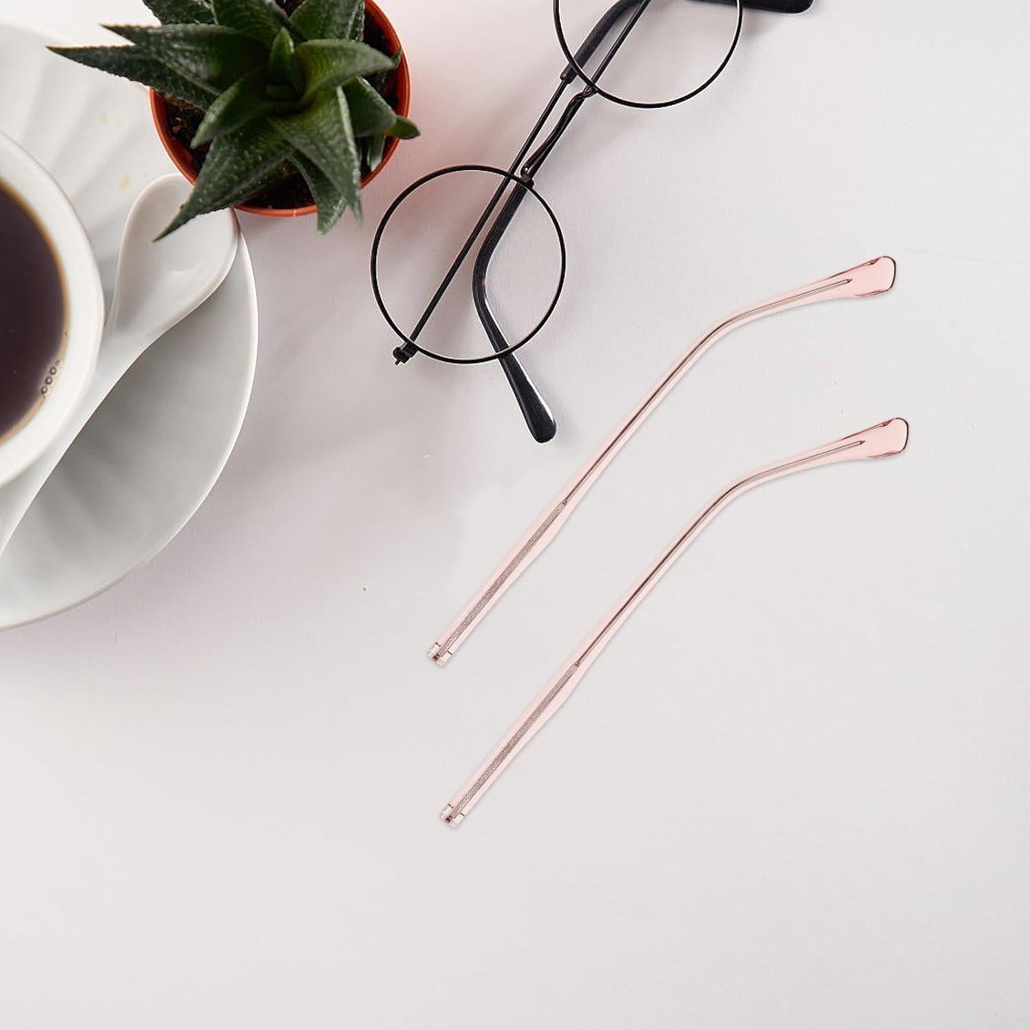 Brazos de Gafas Gatuida Repuesto Metal Negro Kit Reparación