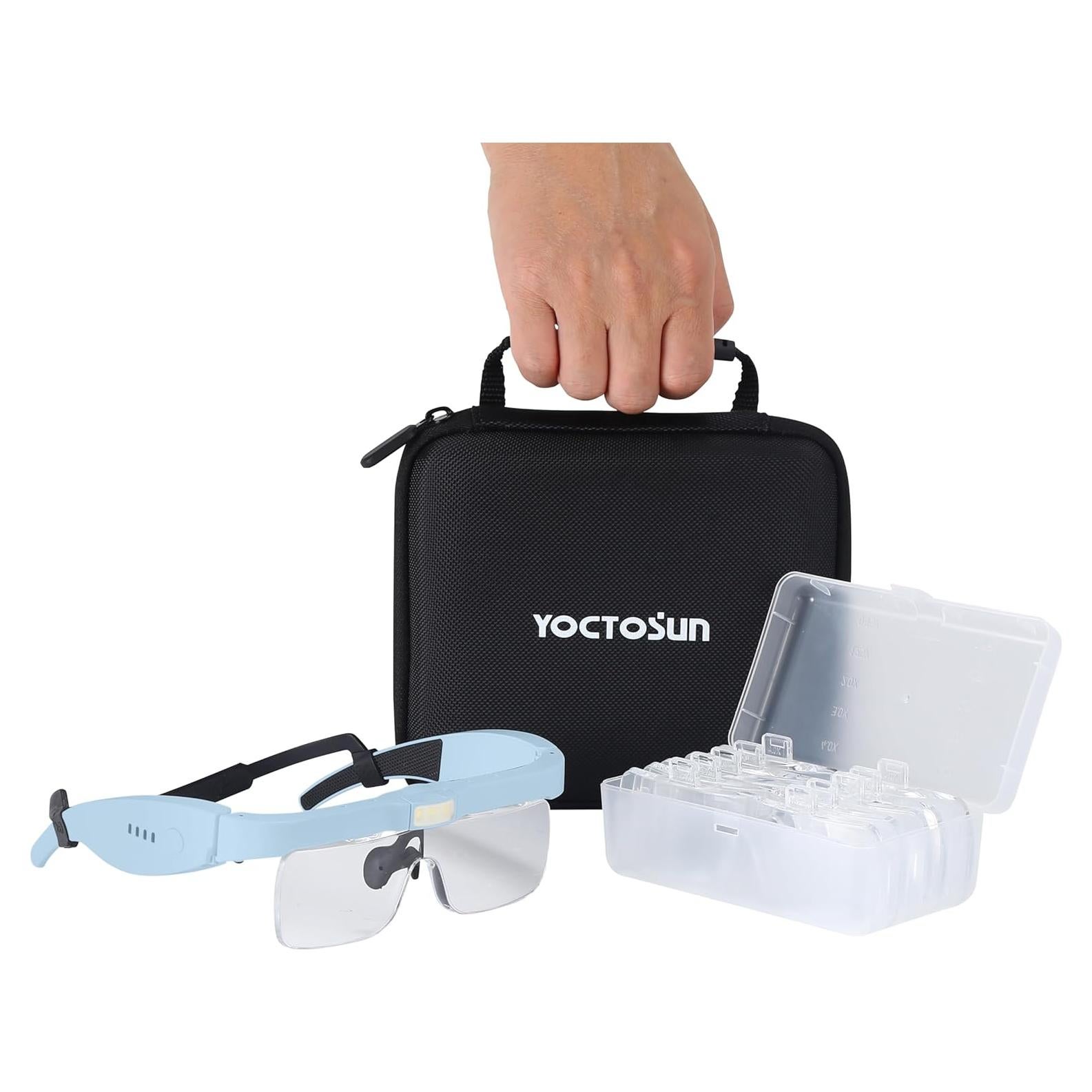Lentes de Aumento YOCTOSUN con 3 Luces LED y Estuche