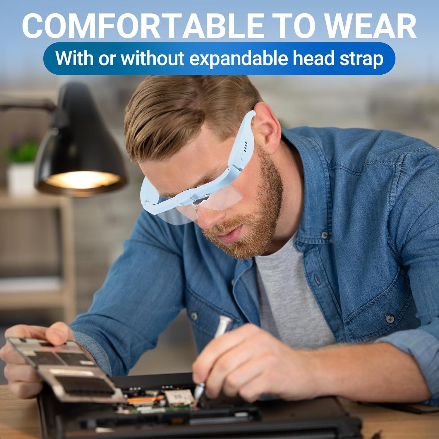 Lentes de Aumento YOCTOSUN con 3 Luces LED y Estuche