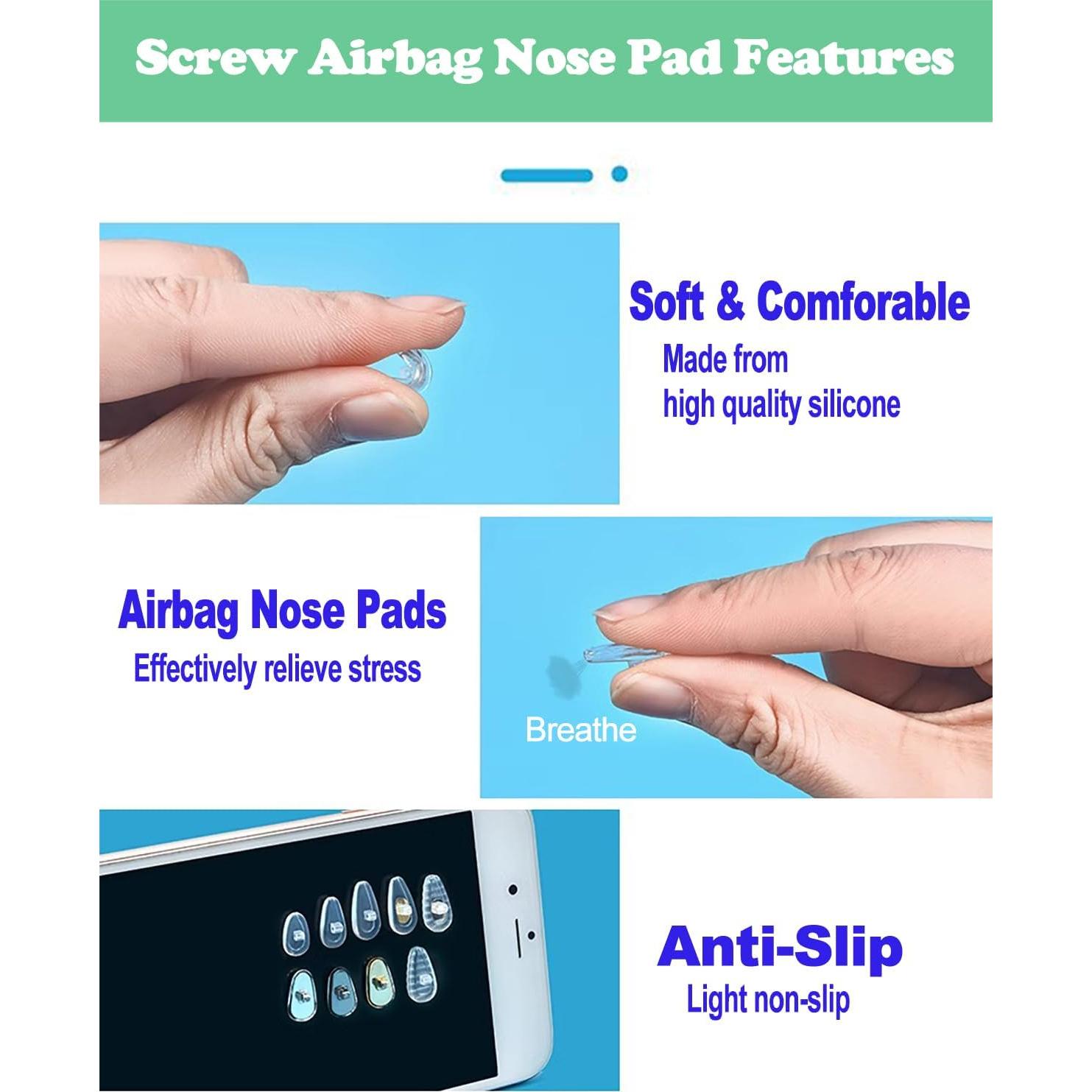 Kit de Almohadillas de Nariz para Gafas Omnful 5 Pares