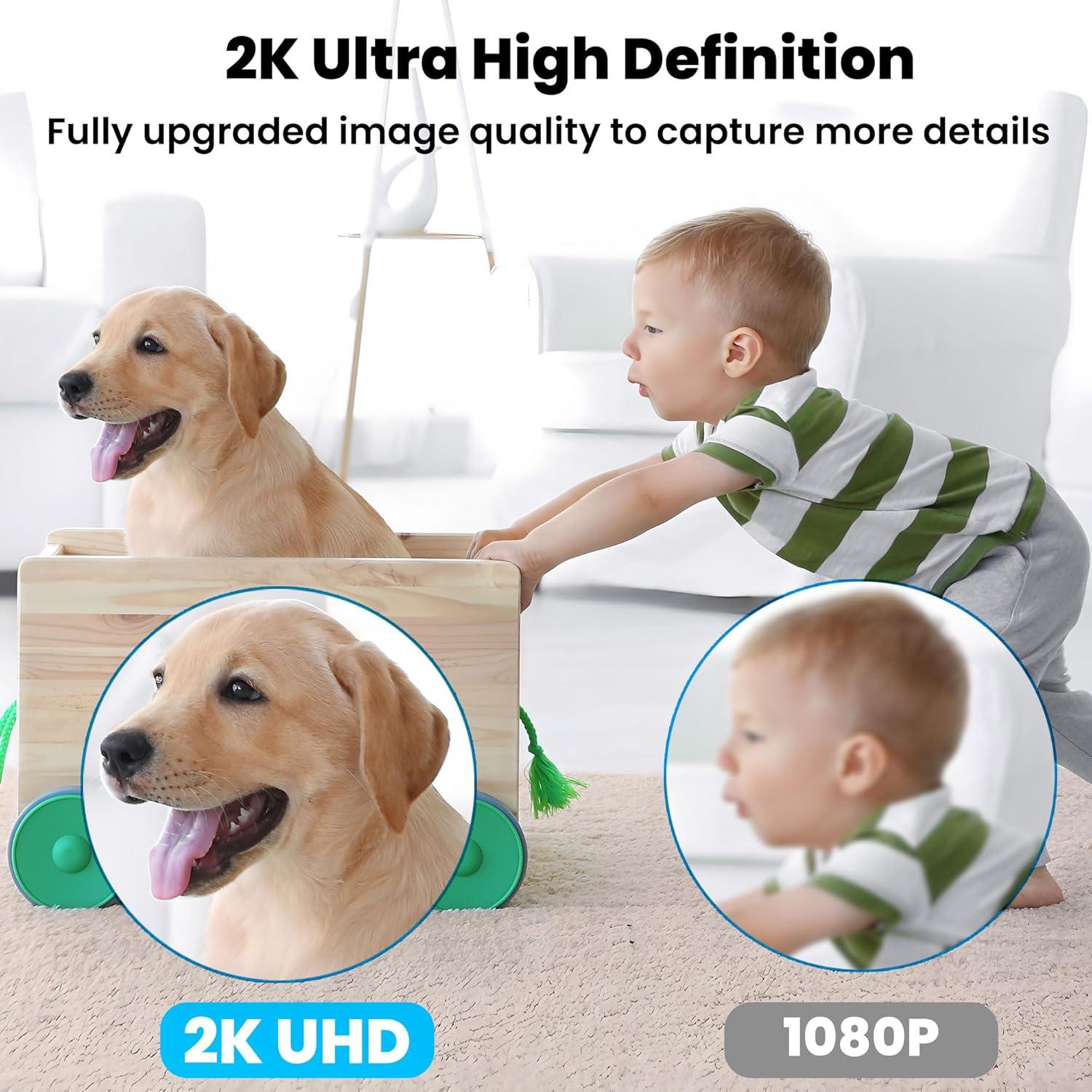 Cámara Interior 2K Vebiliki con Visión Nocturna y Audio Bidireccional