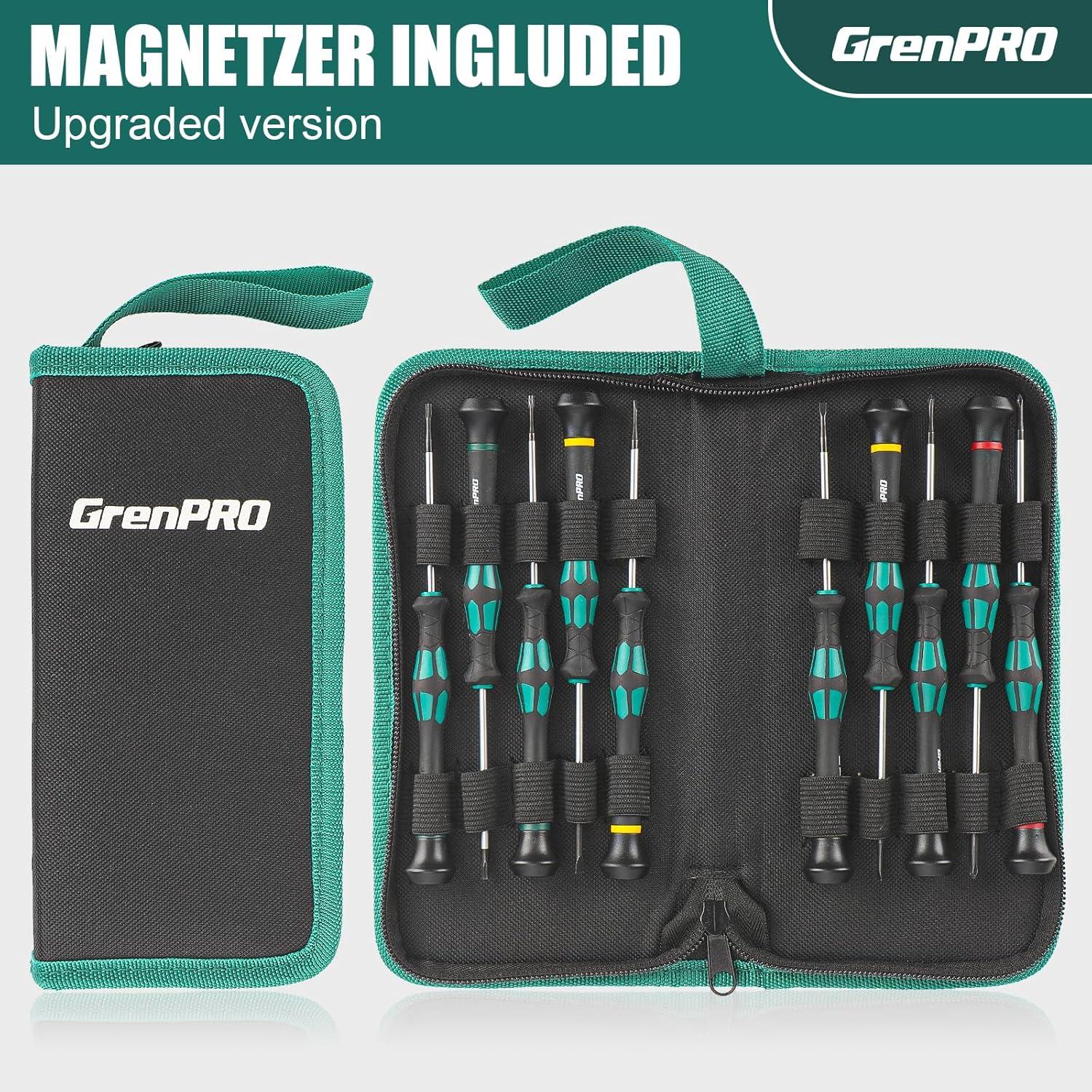 Juego de Destornilladores GRENPRO 10 Piezas Magnéticos