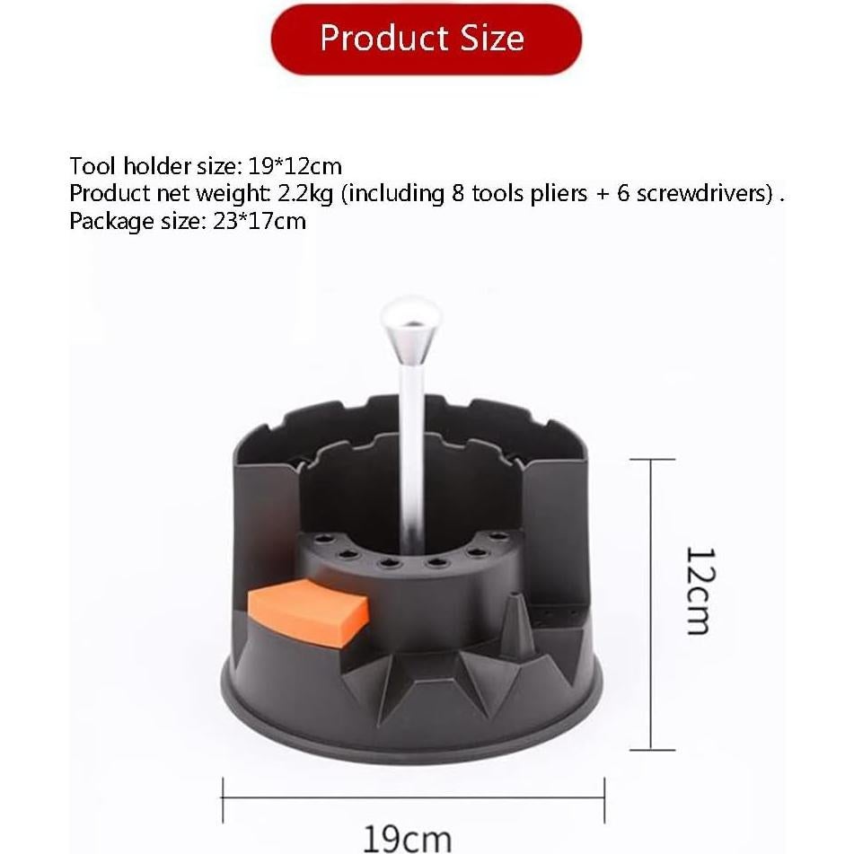 Kit de Mantenimiento de Gafas 8 Pinzas y 6 Destornilladores