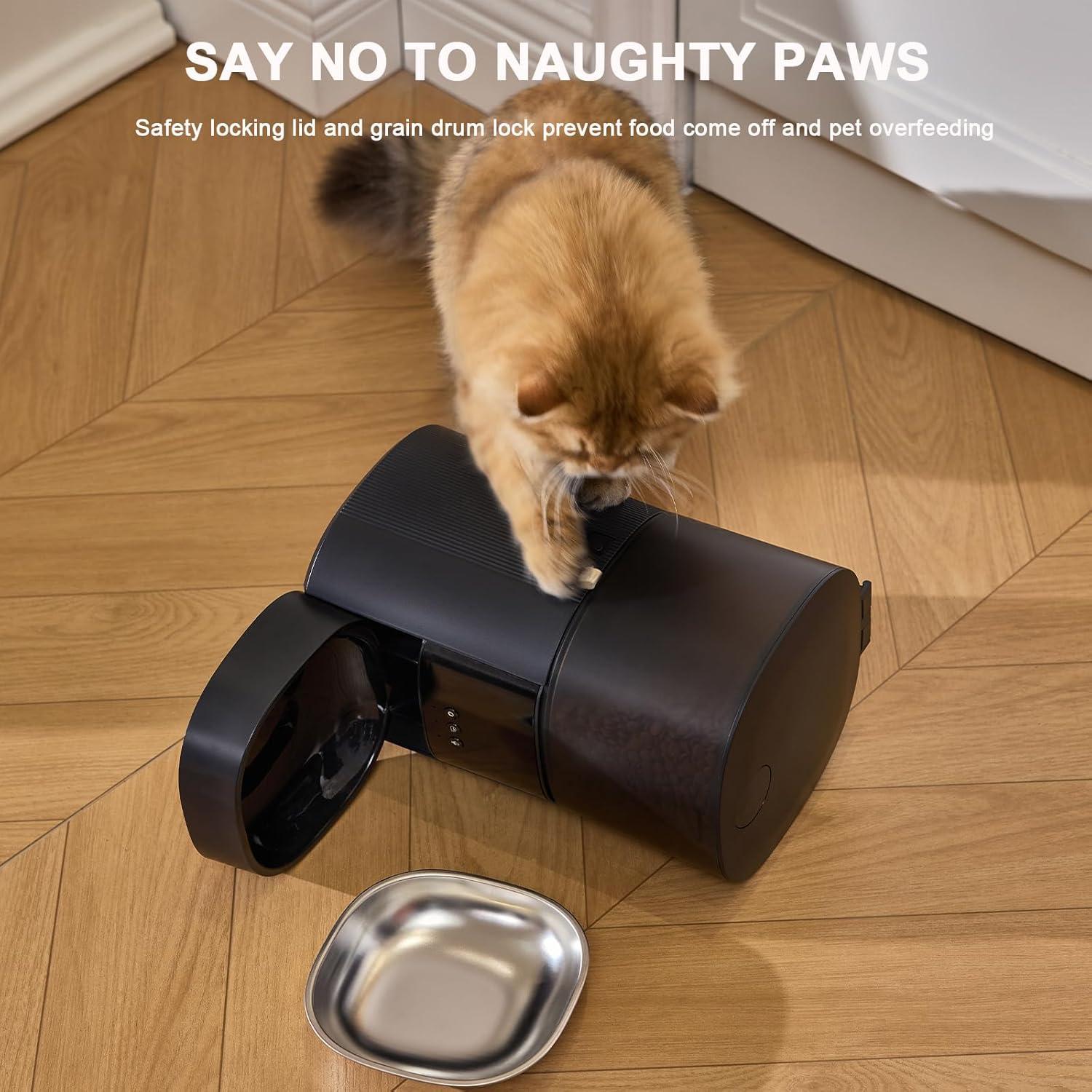 Comedero Automático Erjunkeji 4L WiFi con App y Grabadora