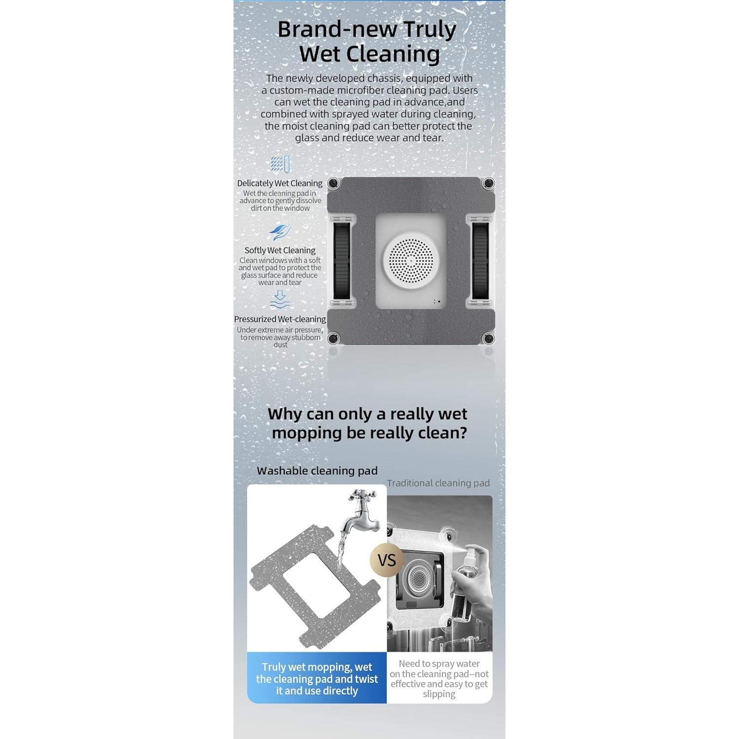 Robot Limpiador de Ventanas Powercleany Winbot Pro 60ml