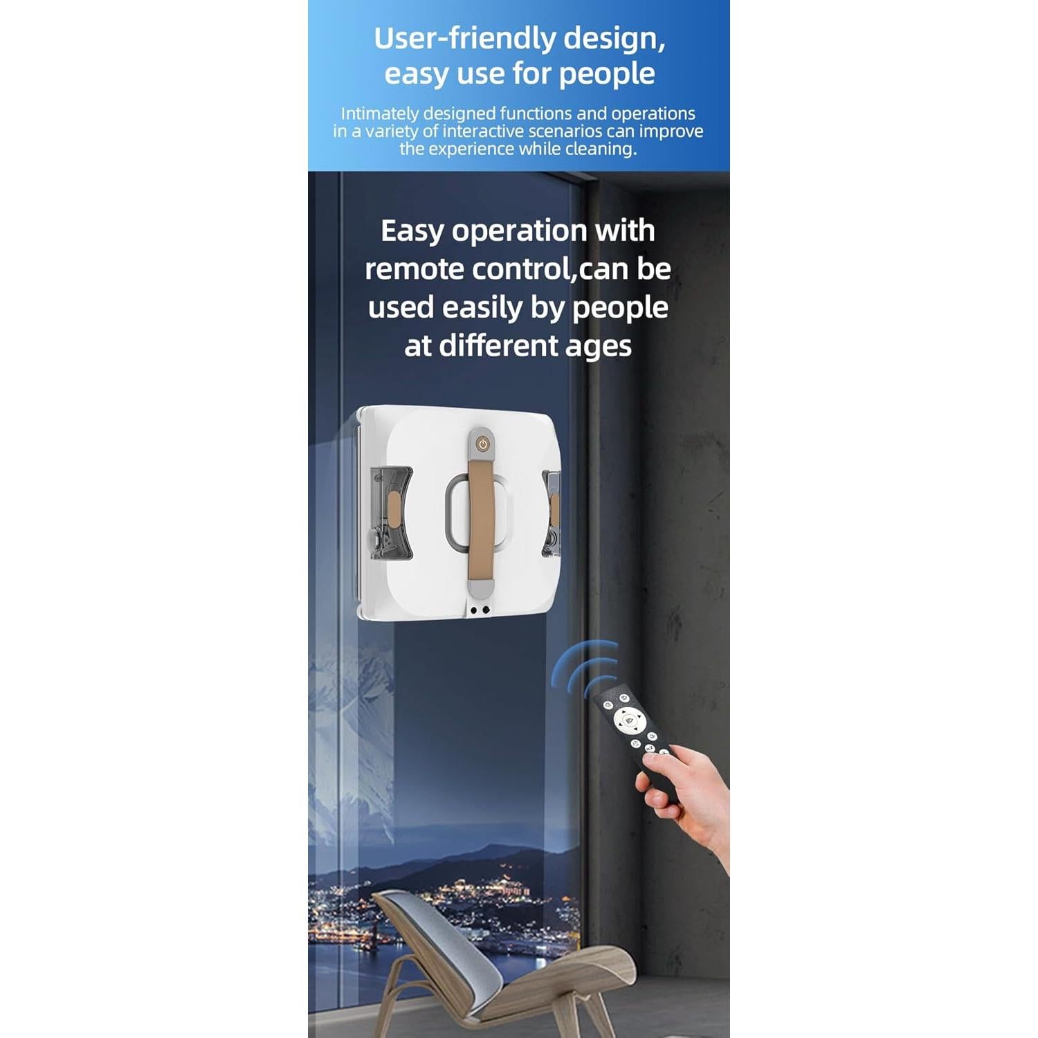 Robot Limpiador de Ventanas Powercleany Winbot Pro 60ml