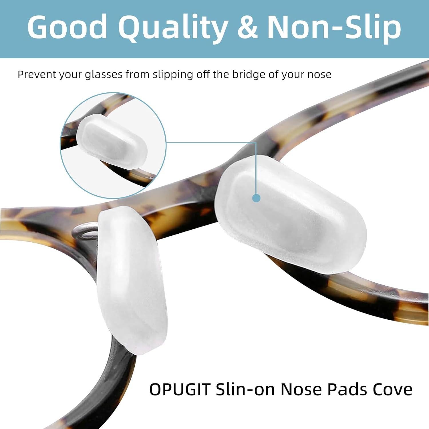 Cubiertas de Almohadillas de Nariz para Gafas Asofelk 12PCS