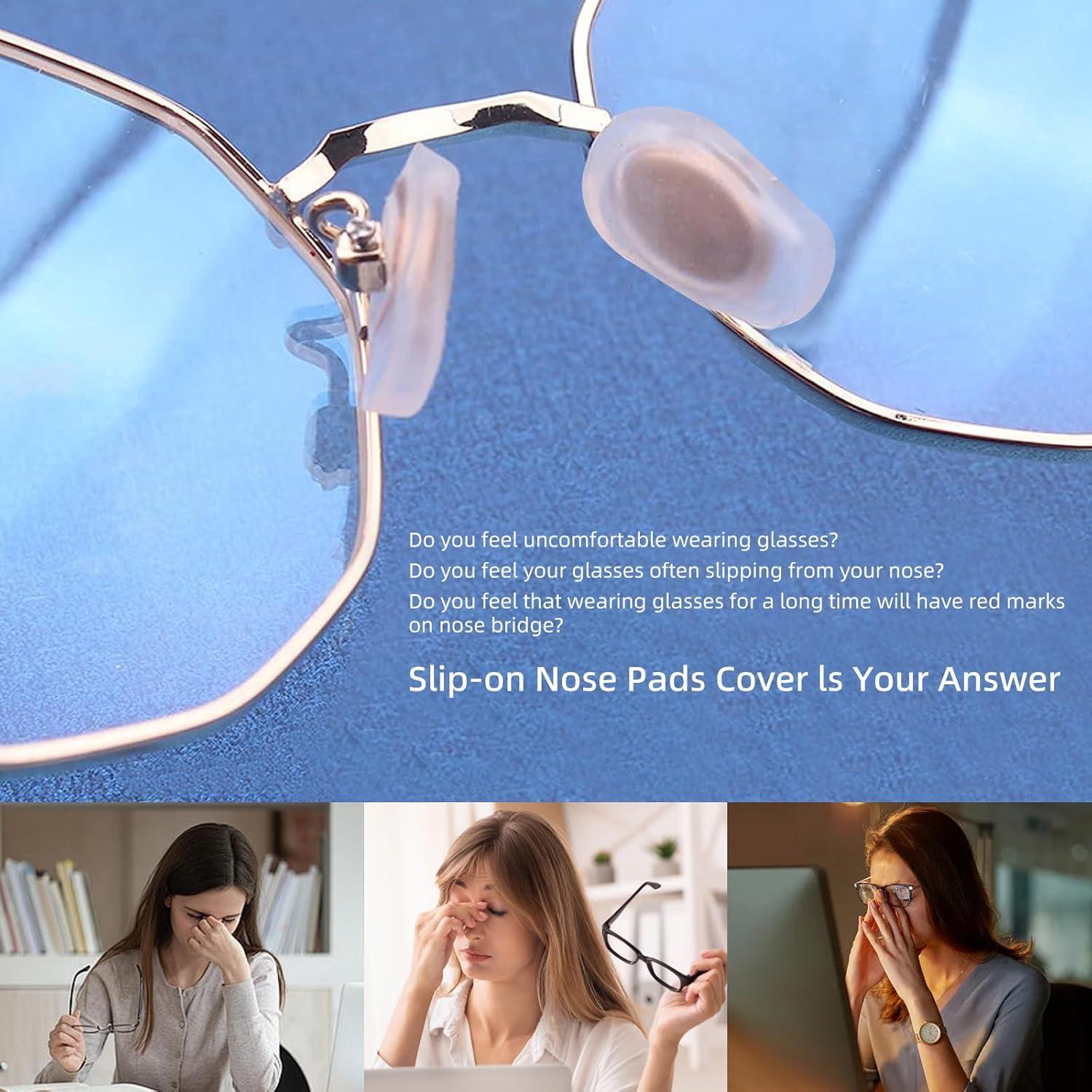 Cubiertas de Almohadillas de Nariz para Gafas Asofelk 12PCS