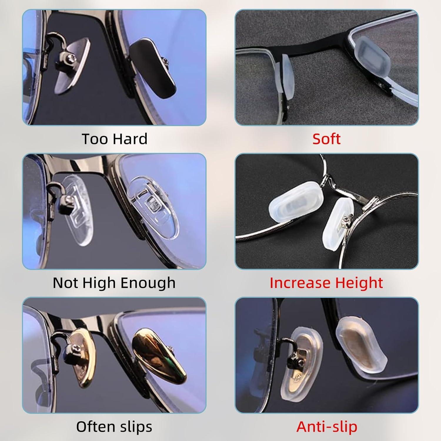 Cubiertas de Almohadillas de Nariz para Gafas Asofelk 12PCS