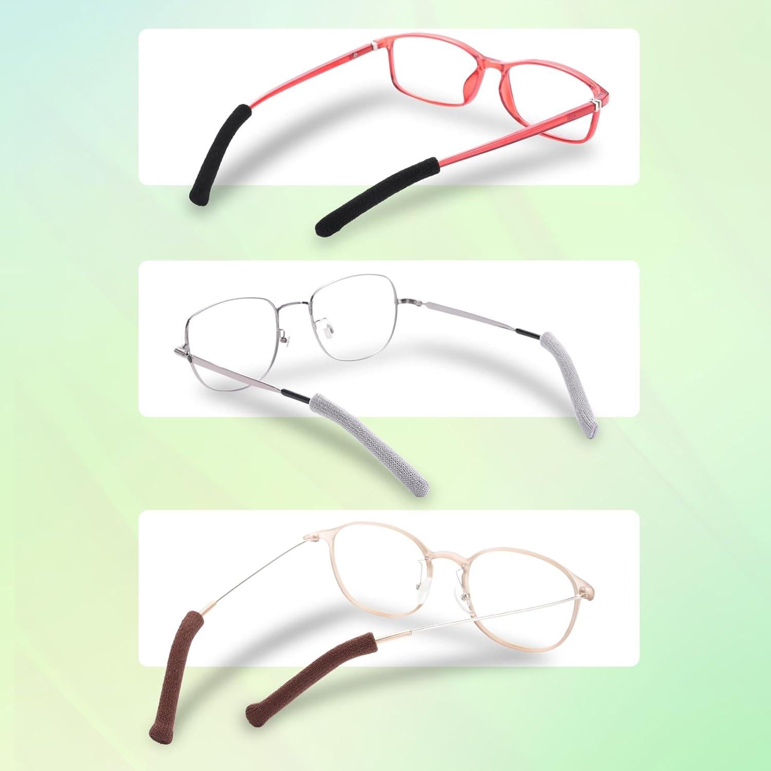 Cojines Antideslizantes para Gafas Literry - 3 Pares Negros