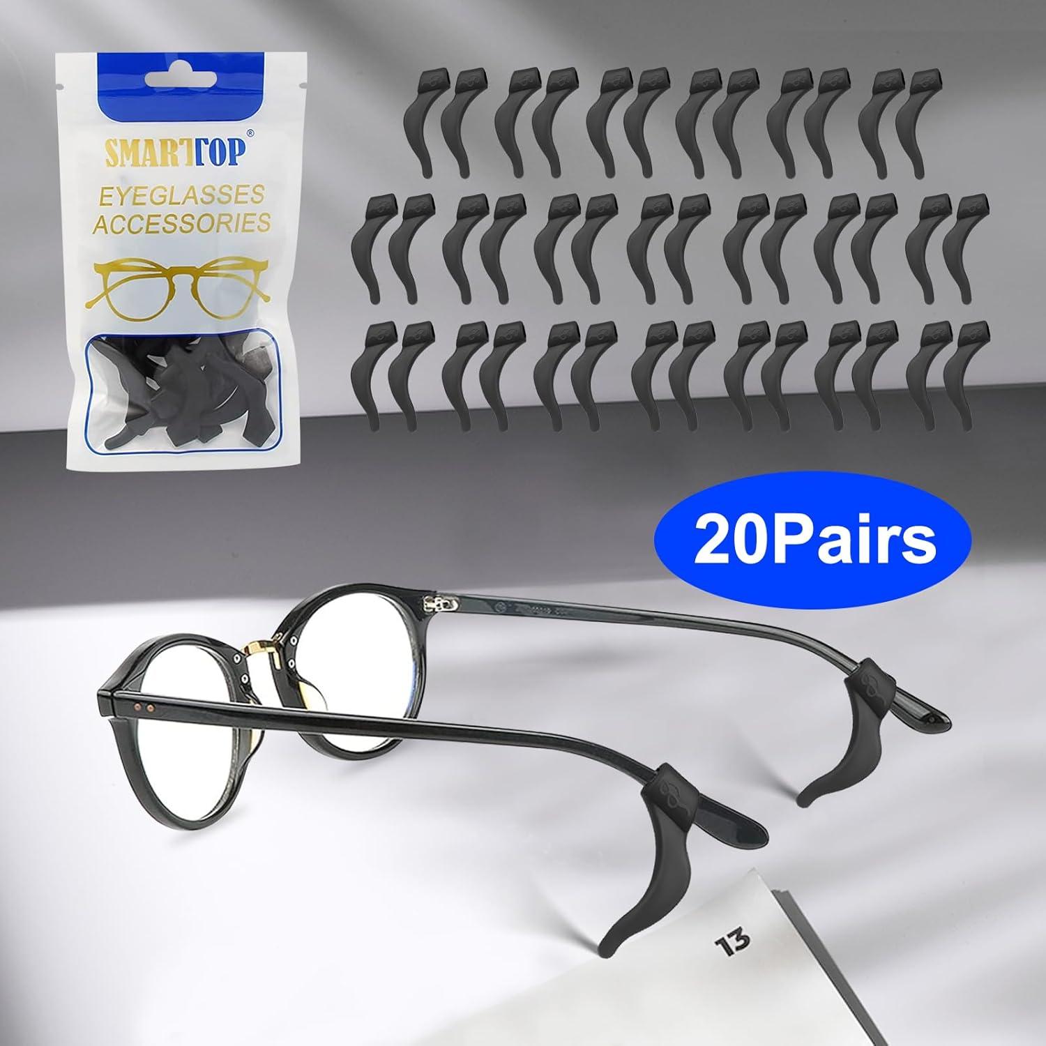 Agarraderas para Gafas TOPOPTIC 20 Pares Silicona Antideslizante