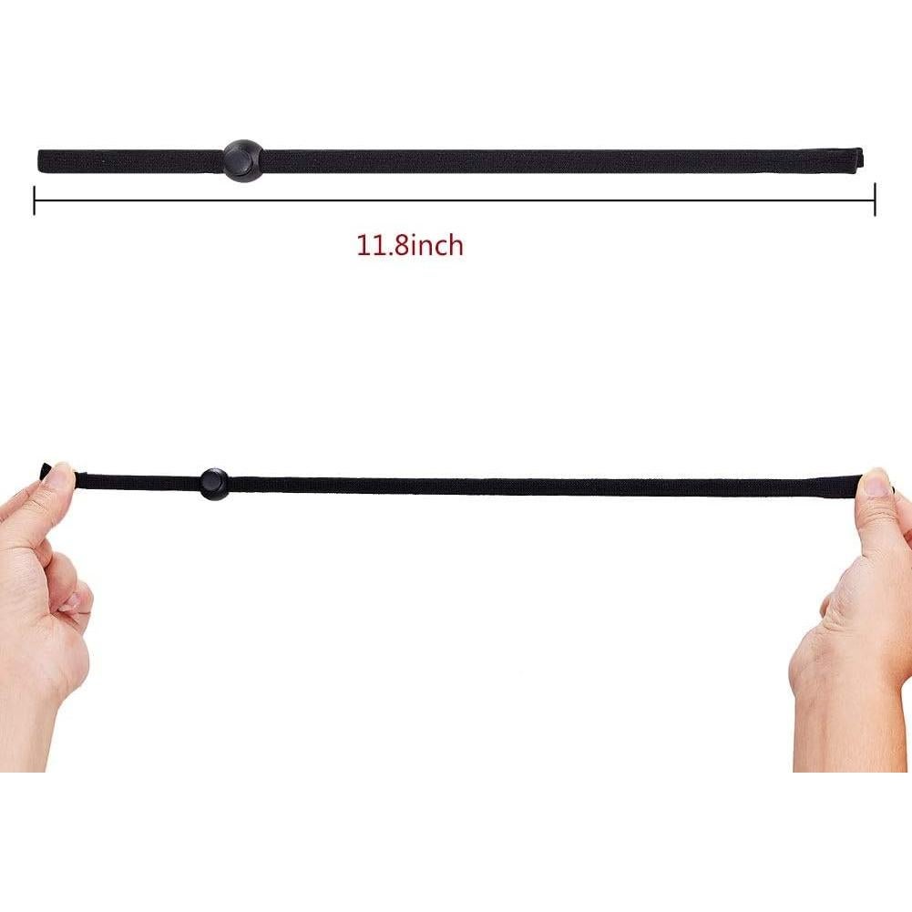 Correa Ajustable para Gafas de Sol - 2 Piezas - Negro y Gris