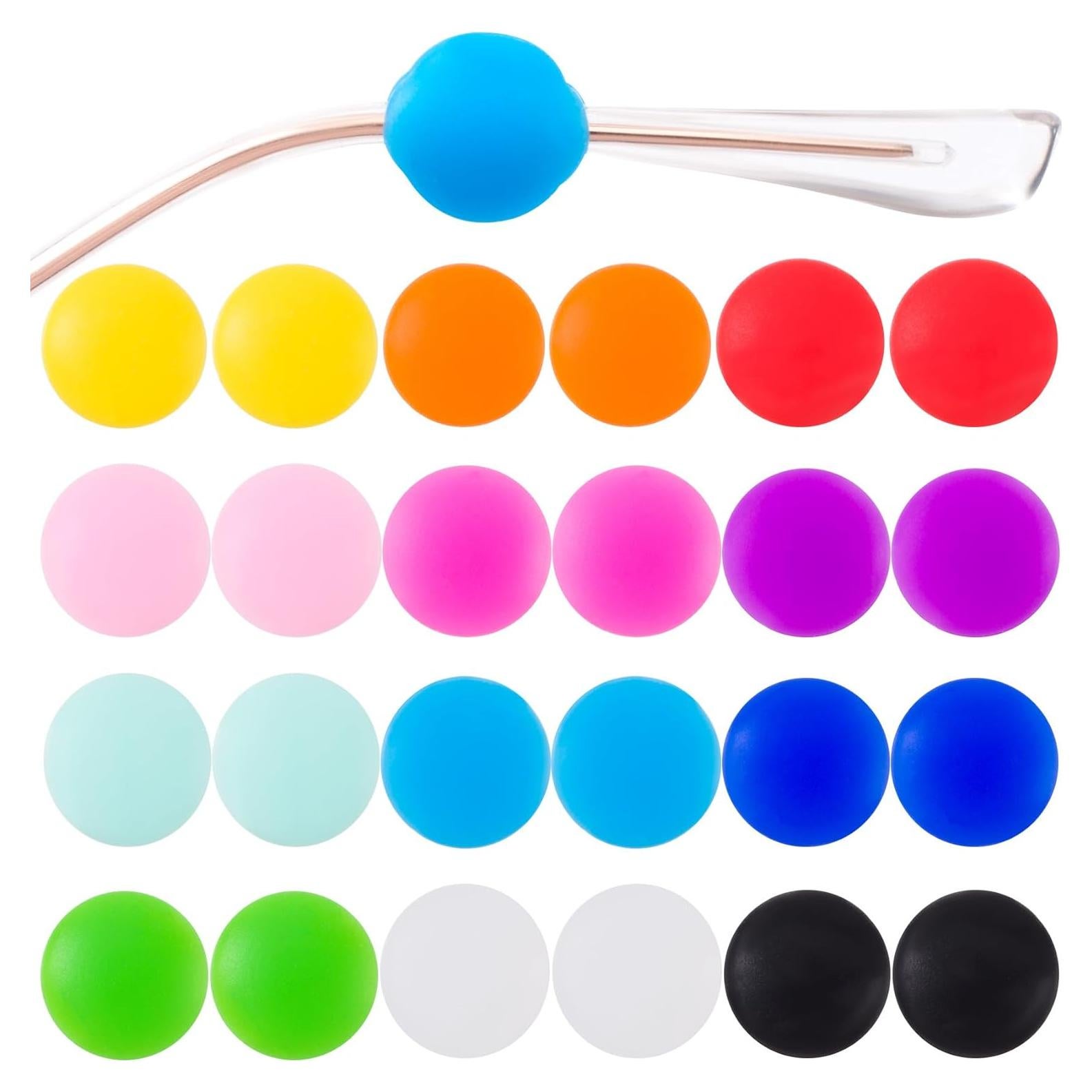 Grapas para Gafas de Silicona Suave 12 Pares Coloridos