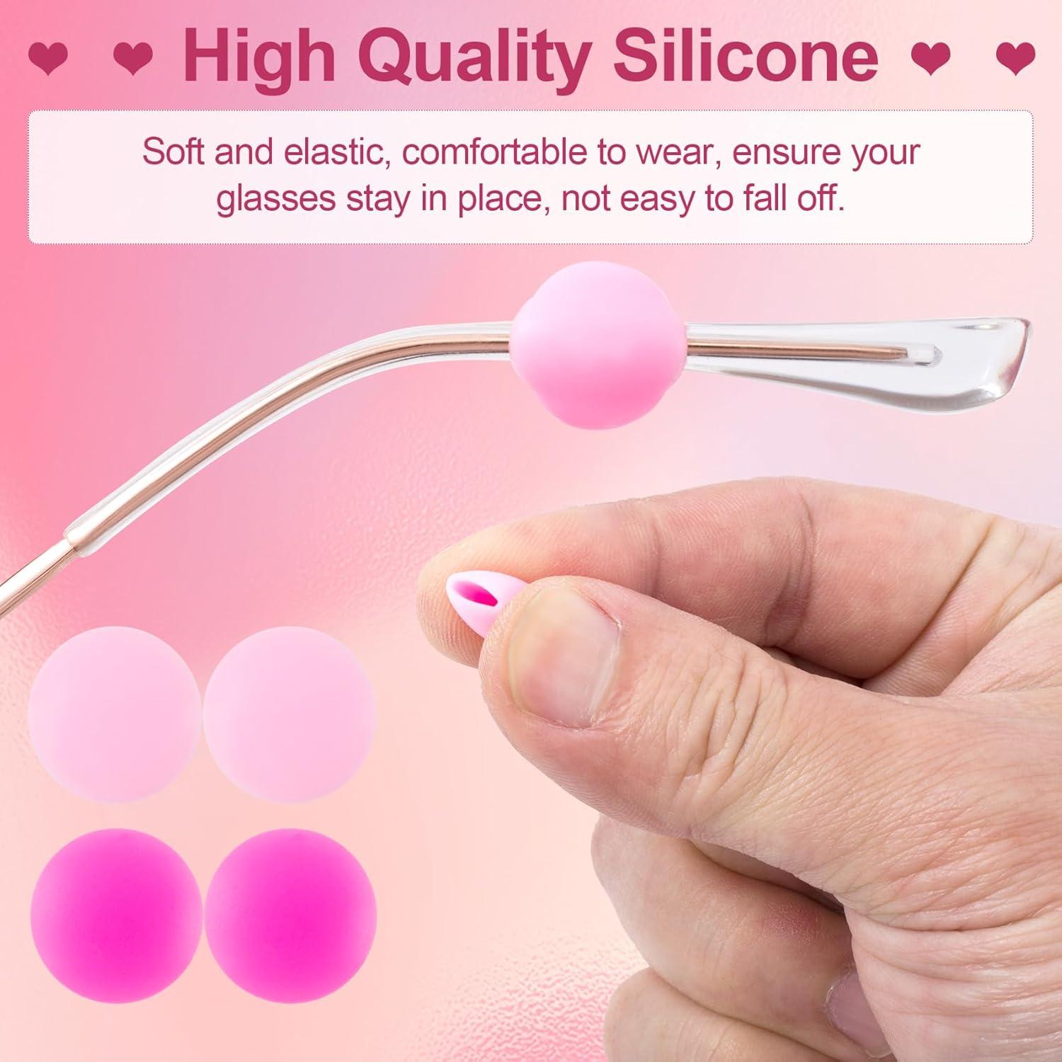 Grapas para Gafas de Silicona Suave 12 Pares Coloridos