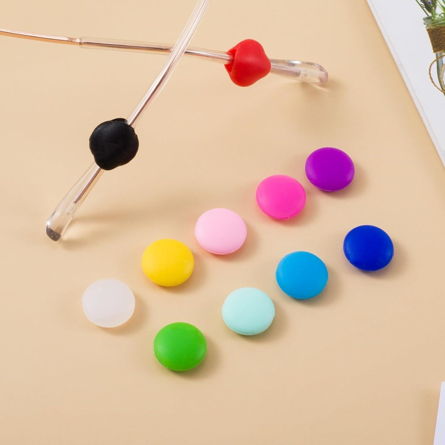 Grapas para Gafas de Silicona Suave 12 Pares Coloridos