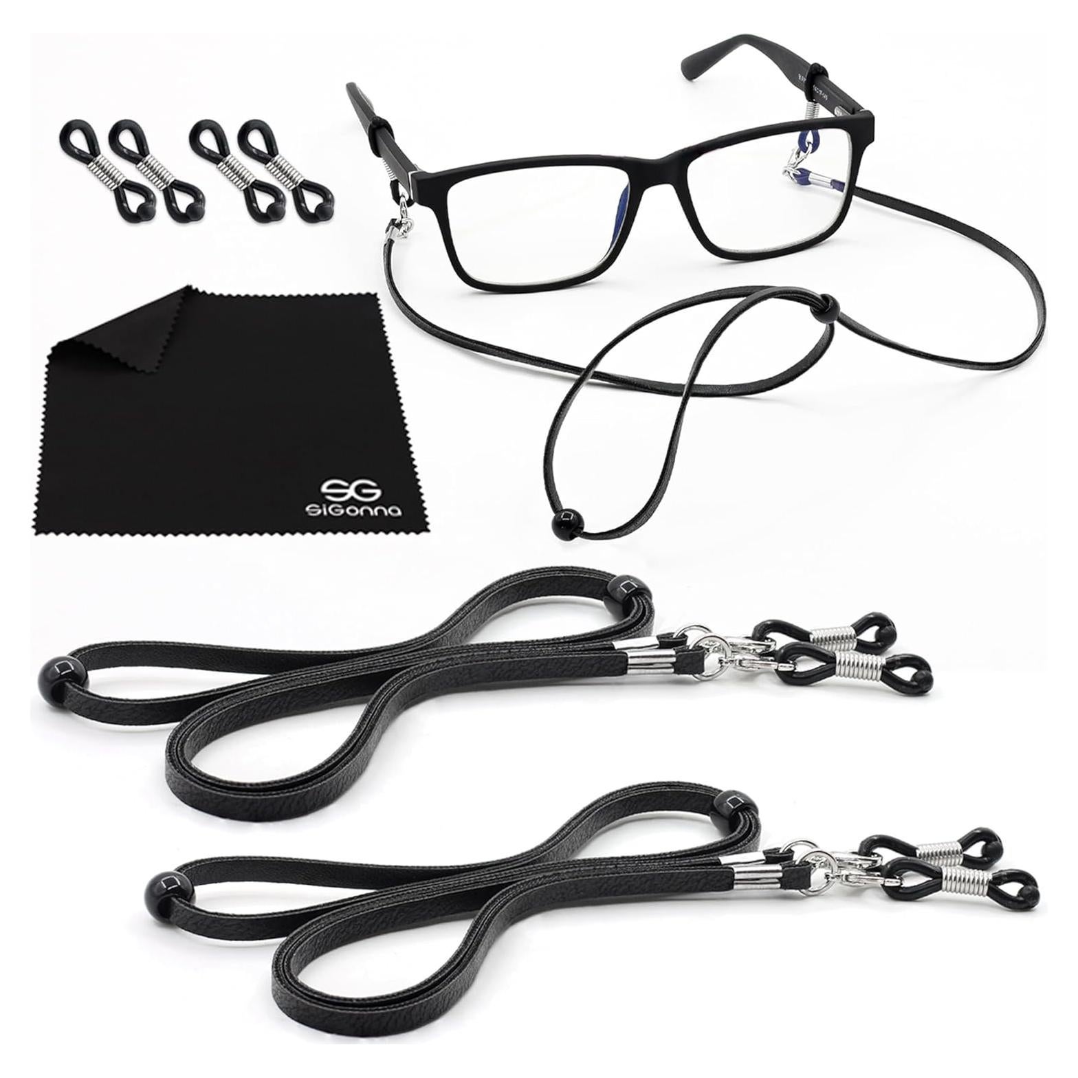 Cadena de Gafas SIGONNA - Correa de Cuero Eco Premium