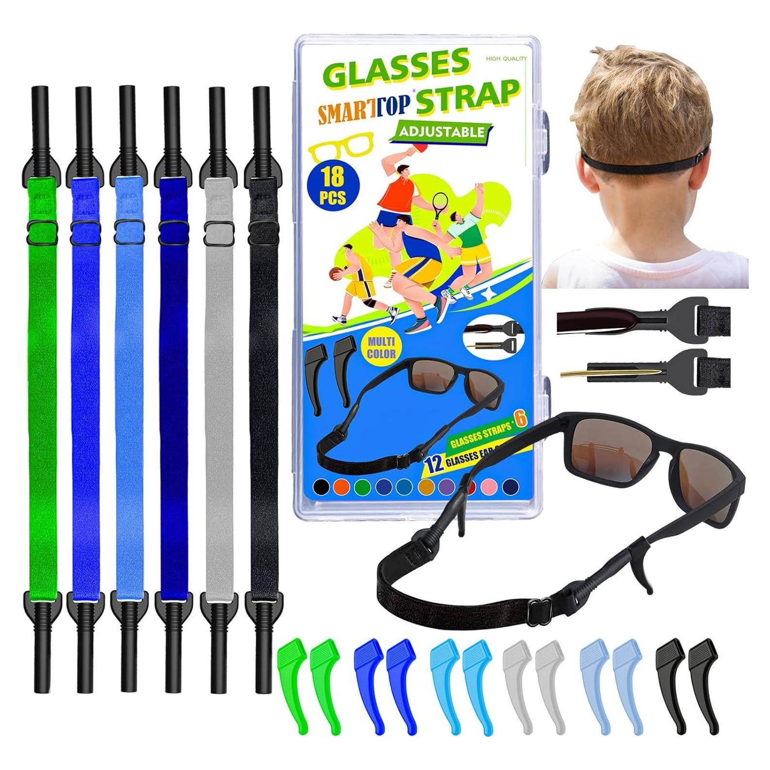 Correa para Gafas Niños Ajustable con Caja Almacenamiento