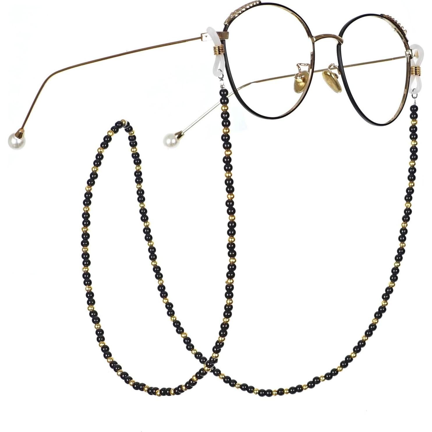 20 Conectores de Cadena para Gafas Silicona Kuyaehe Ajustables