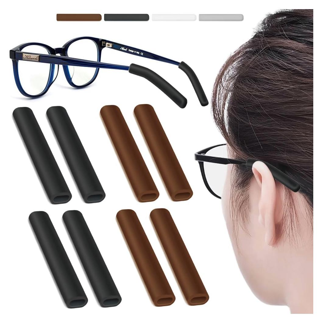 4 Pares Almohadillas Silicona IYOOH Antideslizantes Gafas