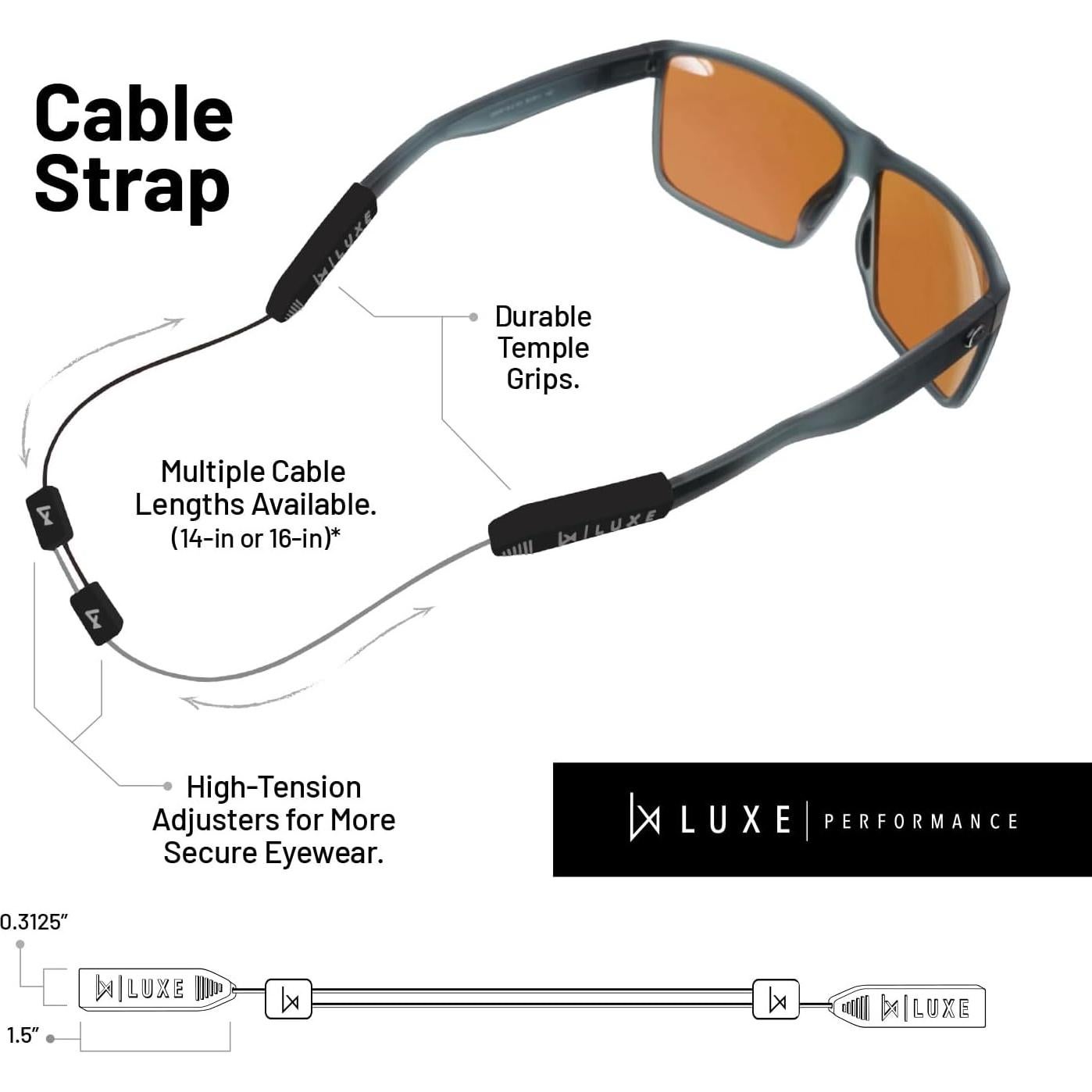 Correa para Gafas Luxe Performance CableStrap Ajustable