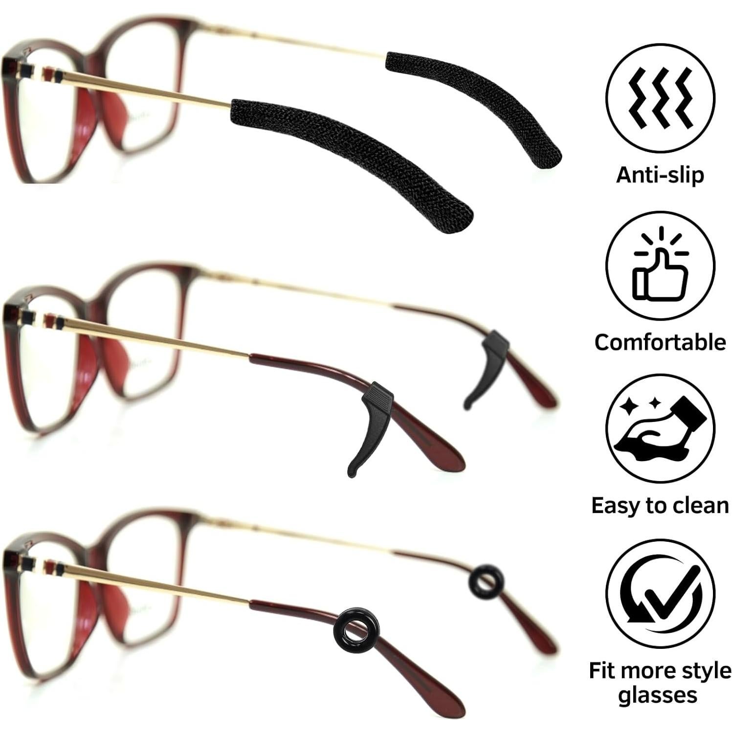 Agarres de Oído MUIIGOOD para Gafas de Algodón Suave