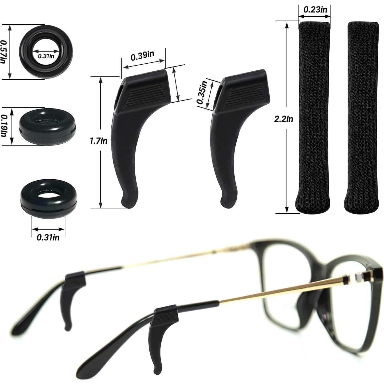 Agarres de Oído MUIIGOOD para Gafas de Algodón Suave