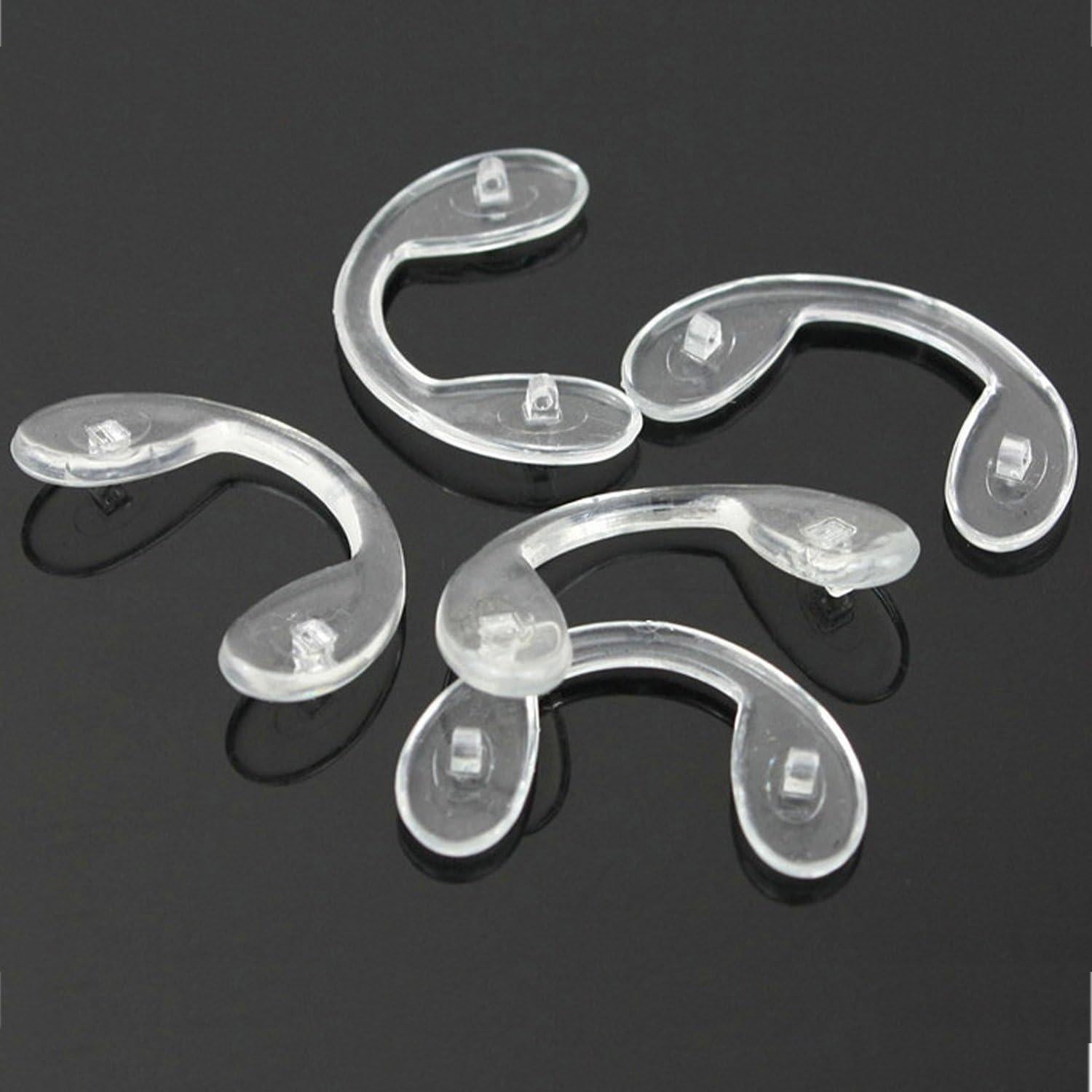 10 Pares de Almohadillas de Nariz de Silicona Transparente