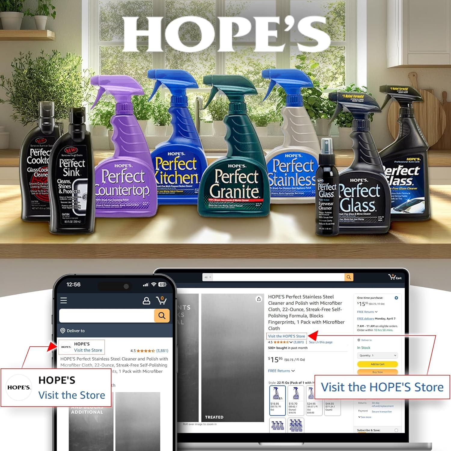 Limpiador de Gafas Hope's Perfect Glass 118 ml - Antiarañazos