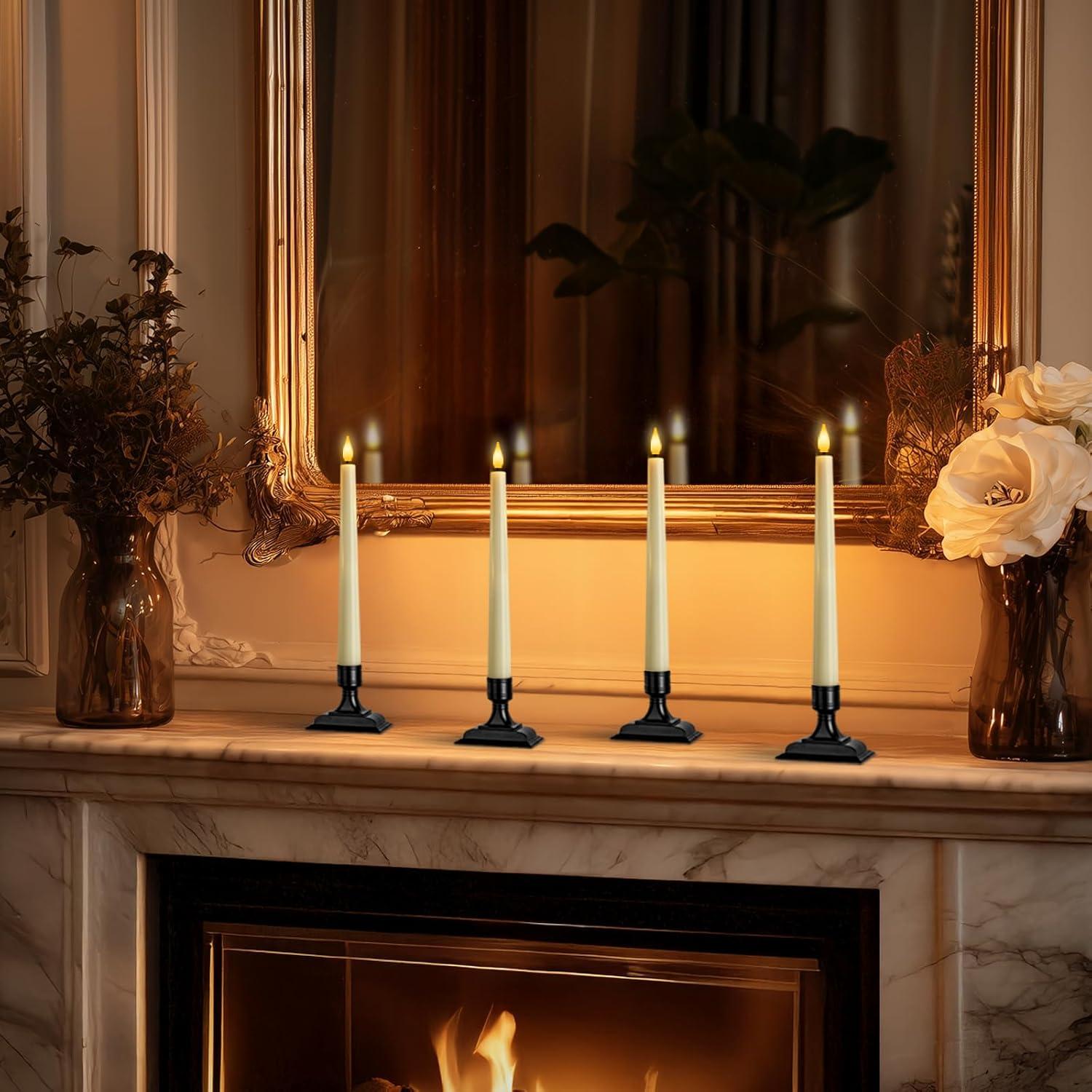 Velas LED Homemory para Ventanas con Control Remoto 6 Pcs