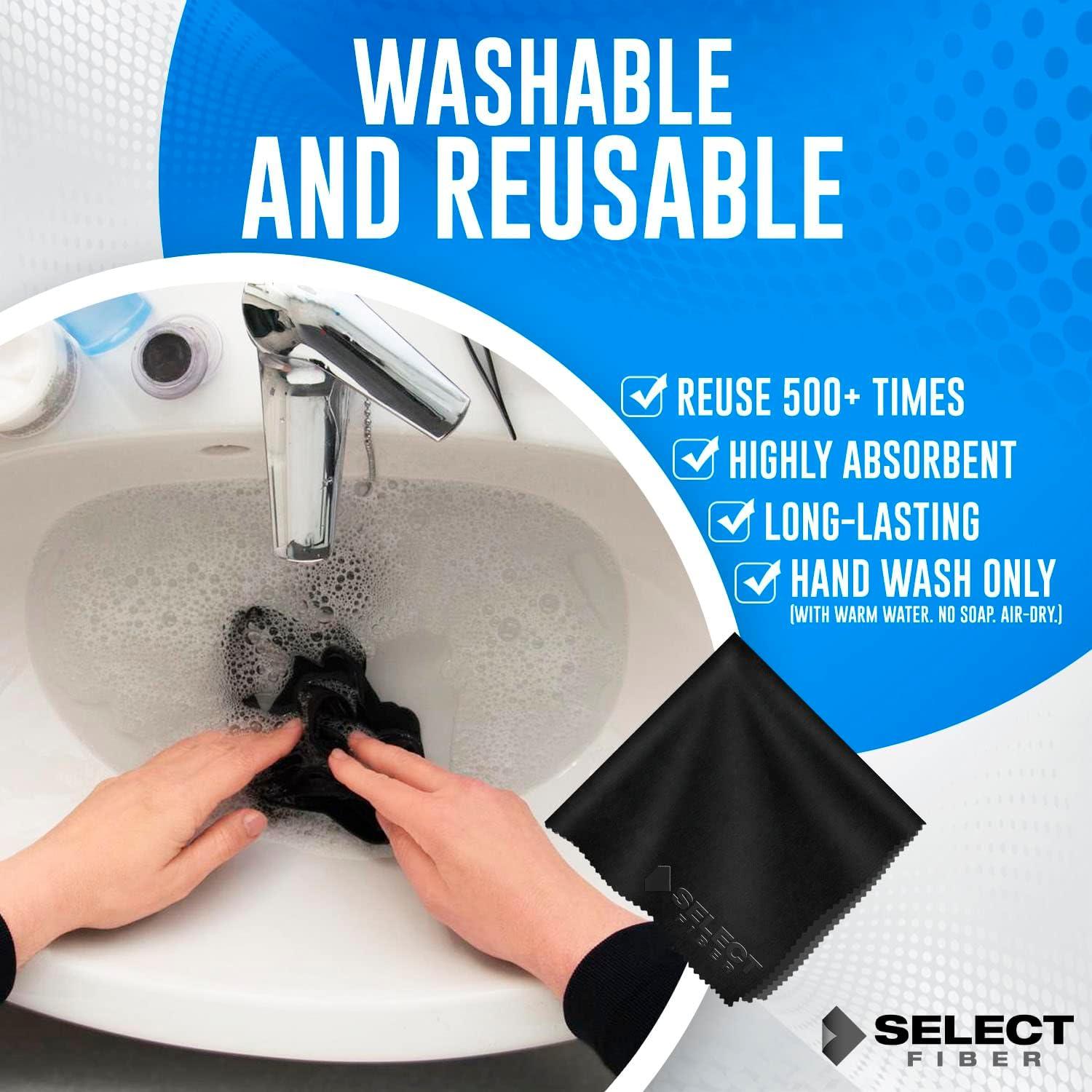 Paño de limpieza de microfibra Select Fiber - 6 unidades