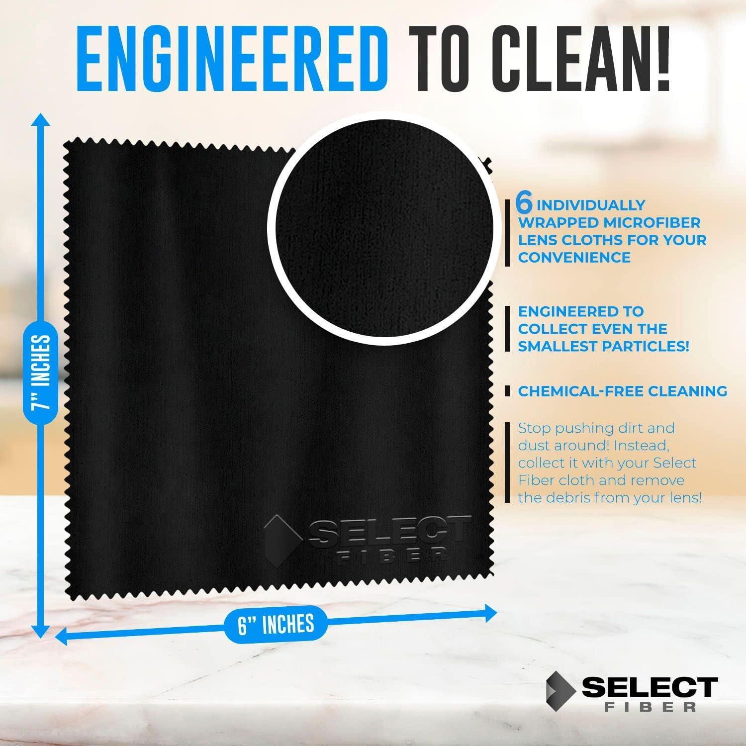 Paño de limpieza de microfibra Select Fiber - 6 unidades