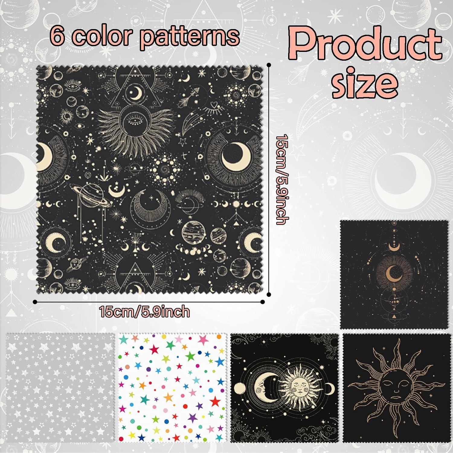 Paño de limpieza de gafas BHAHB 6 PCS microfibra 16x16 cm