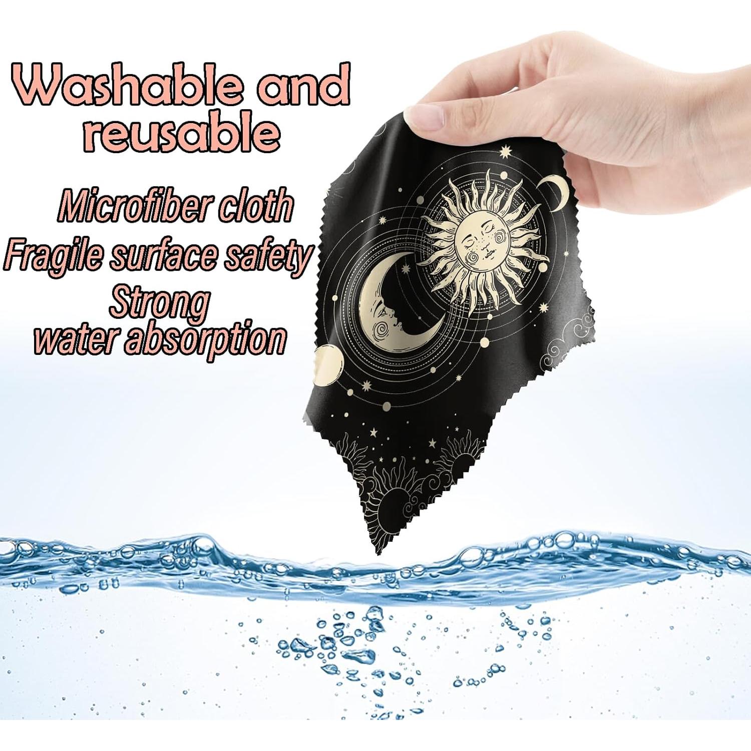 Paño de limpieza de gafas BHAHB 6 PCS microfibra 16x16 cm