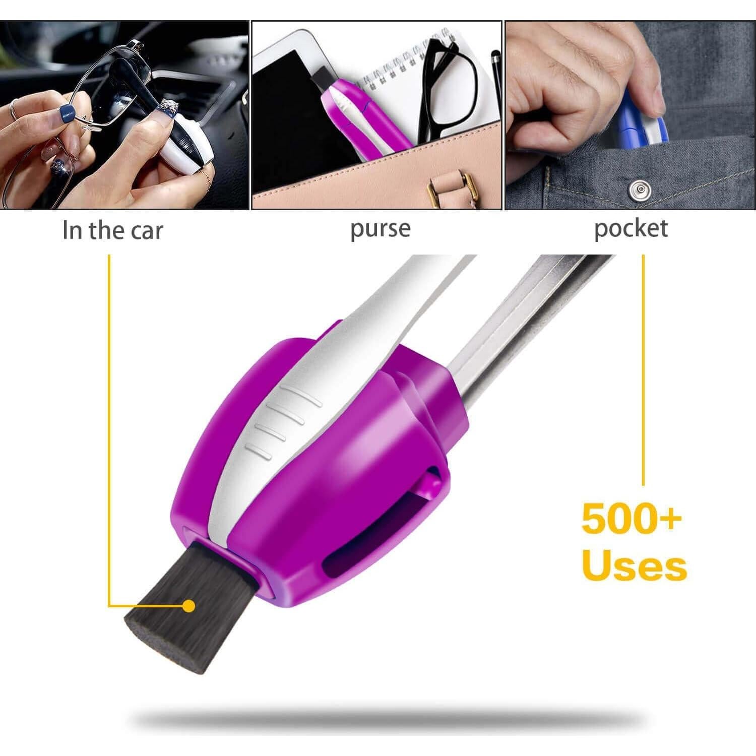 Limpiador de Gafas HDWY 3 Piezas Microfibra Viaje