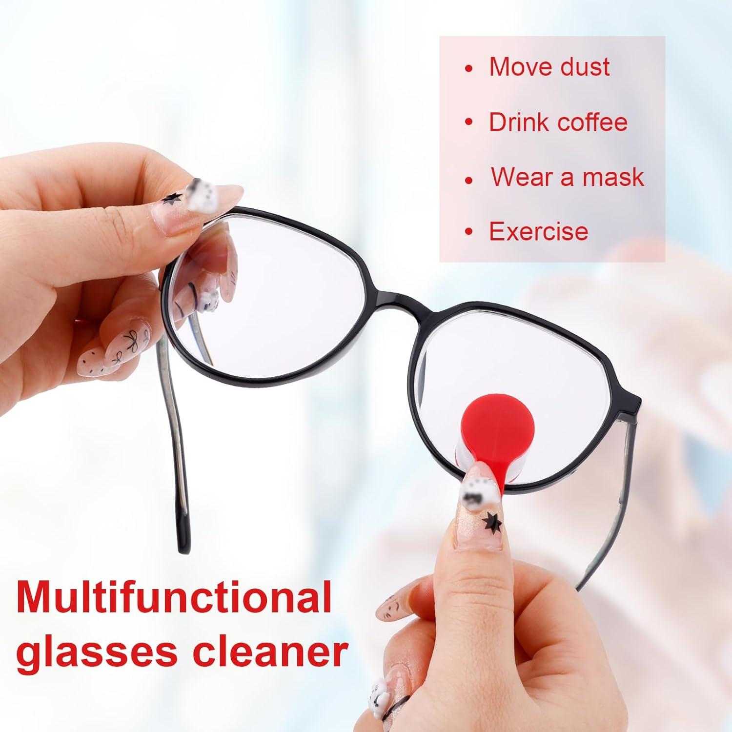 10 Piezas Herramientas de Limpieza de Gafas BOXOB Mini Paño