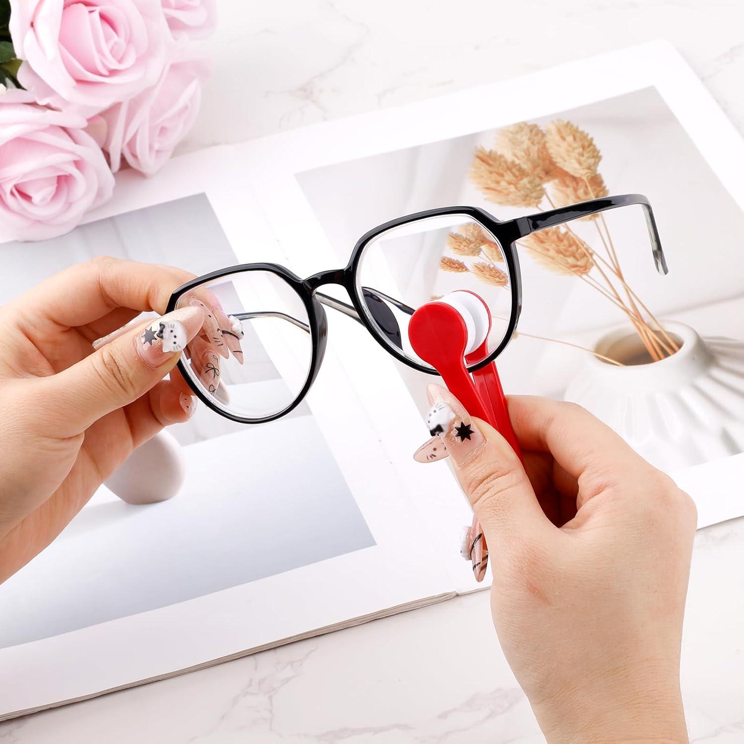 10 Piezas Herramientas de Limpieza de Gafas BOXOB Mini Paño