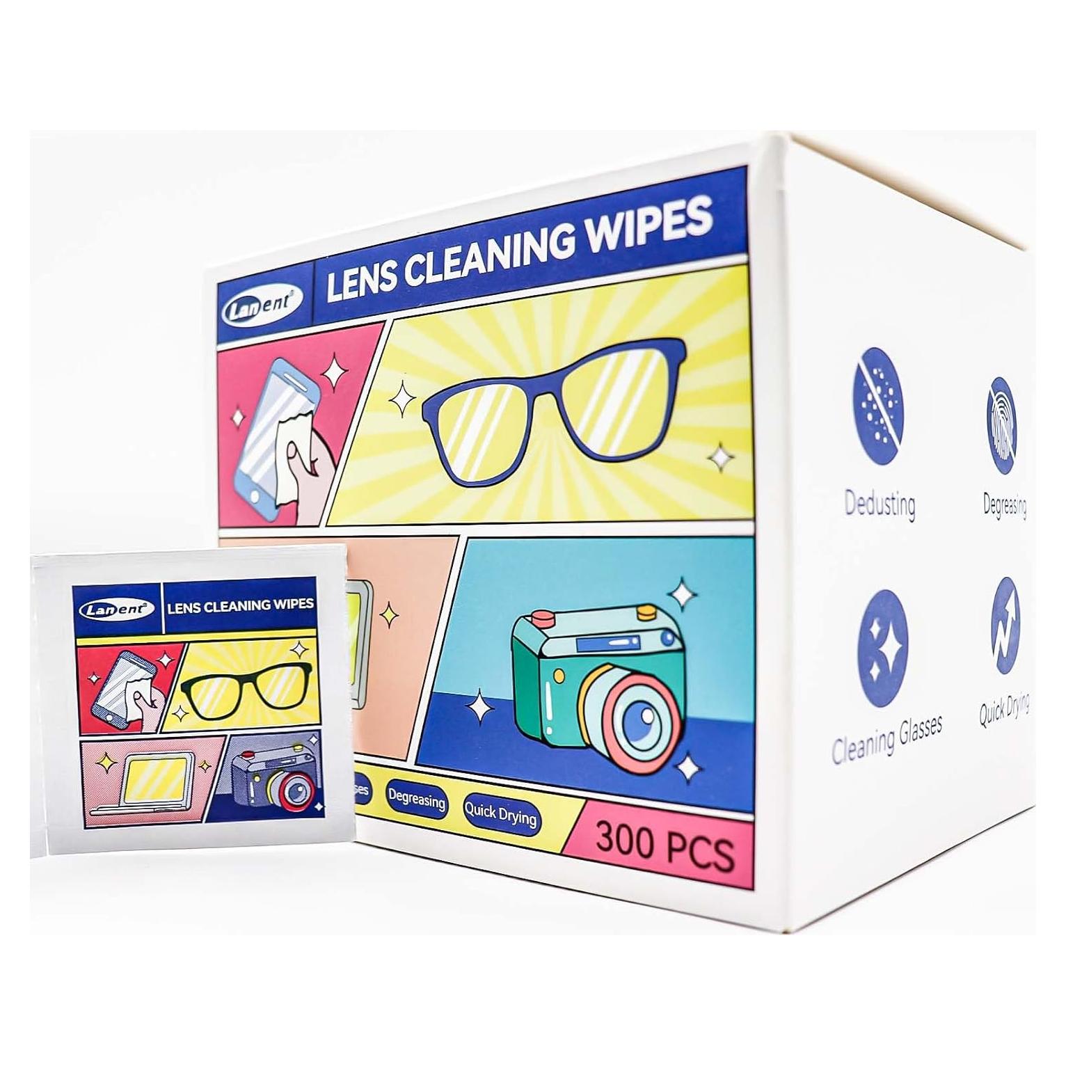 Toallitas de limpieza de lentes KeYue 300 unidades individuales