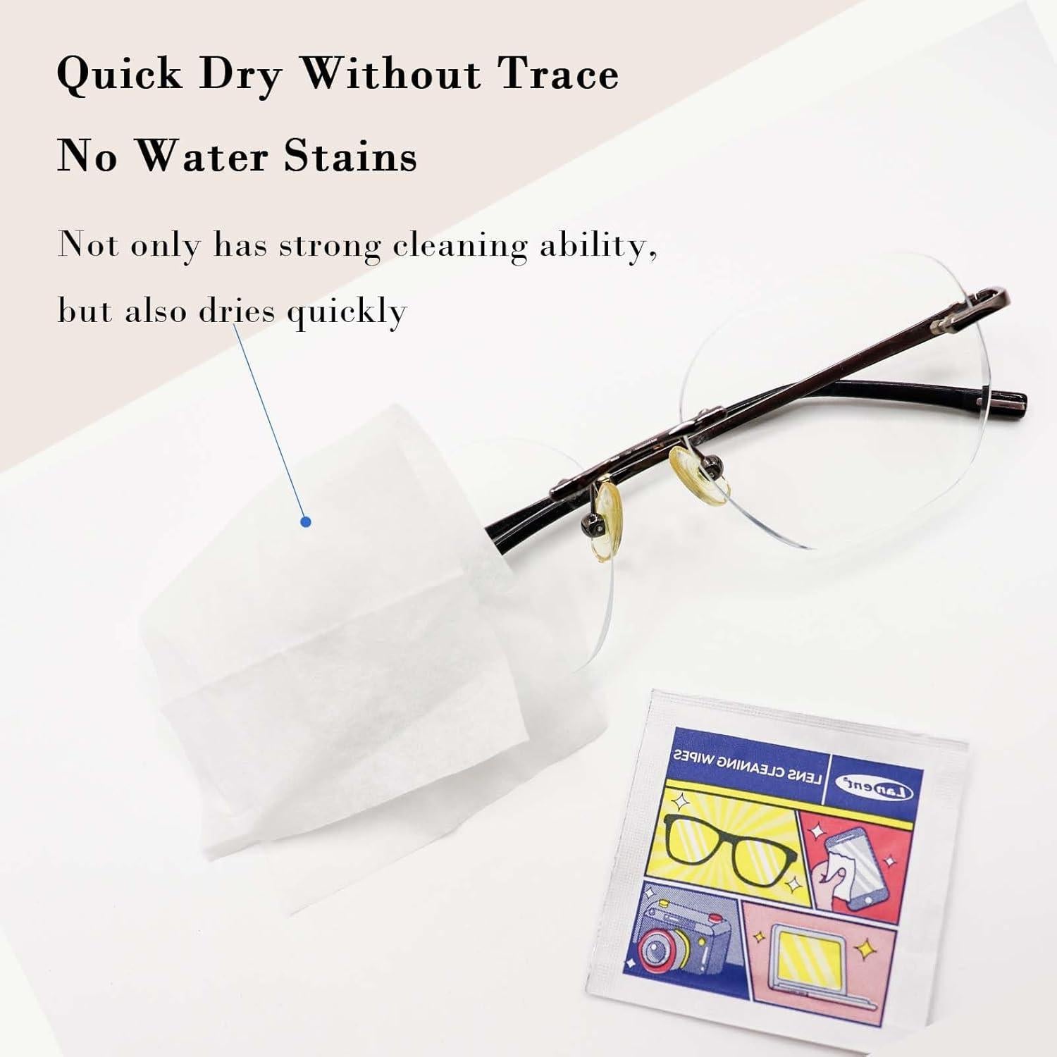 Toallitas de limpieza de lentes KeYue 300 unidades individuales