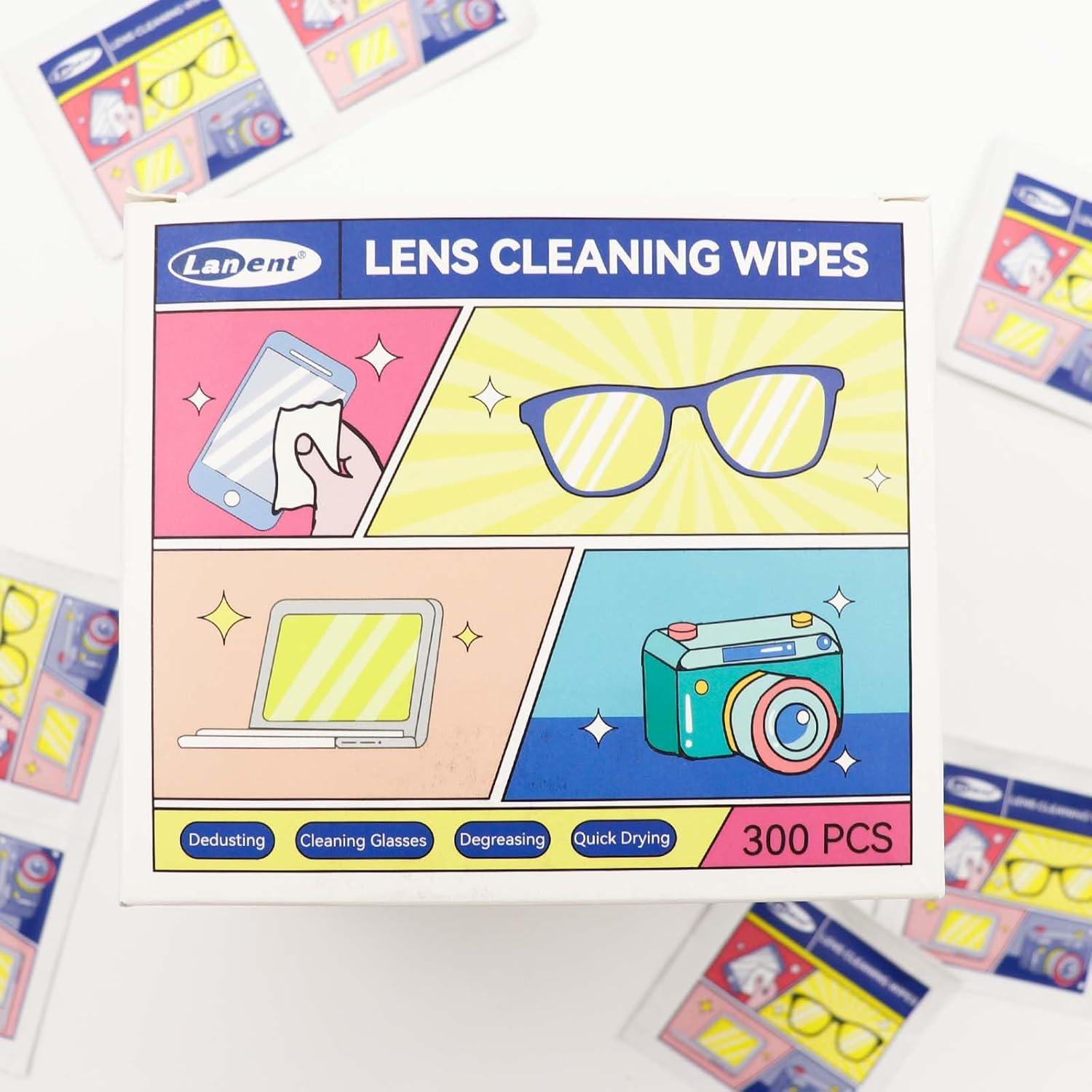 Toallitas de limpieza de lentes KeYue 300 unidades individuales