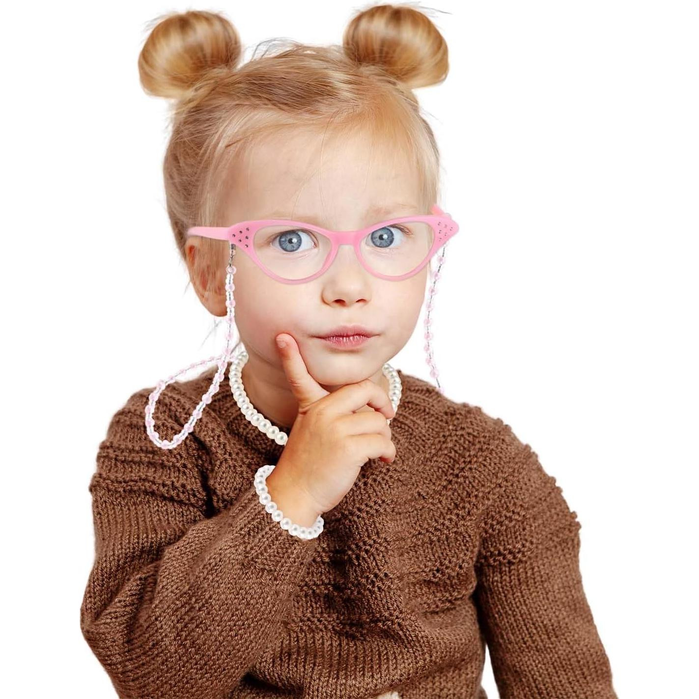 Disfraz de Anciana 5 Piezas con Gafas y Accesorios